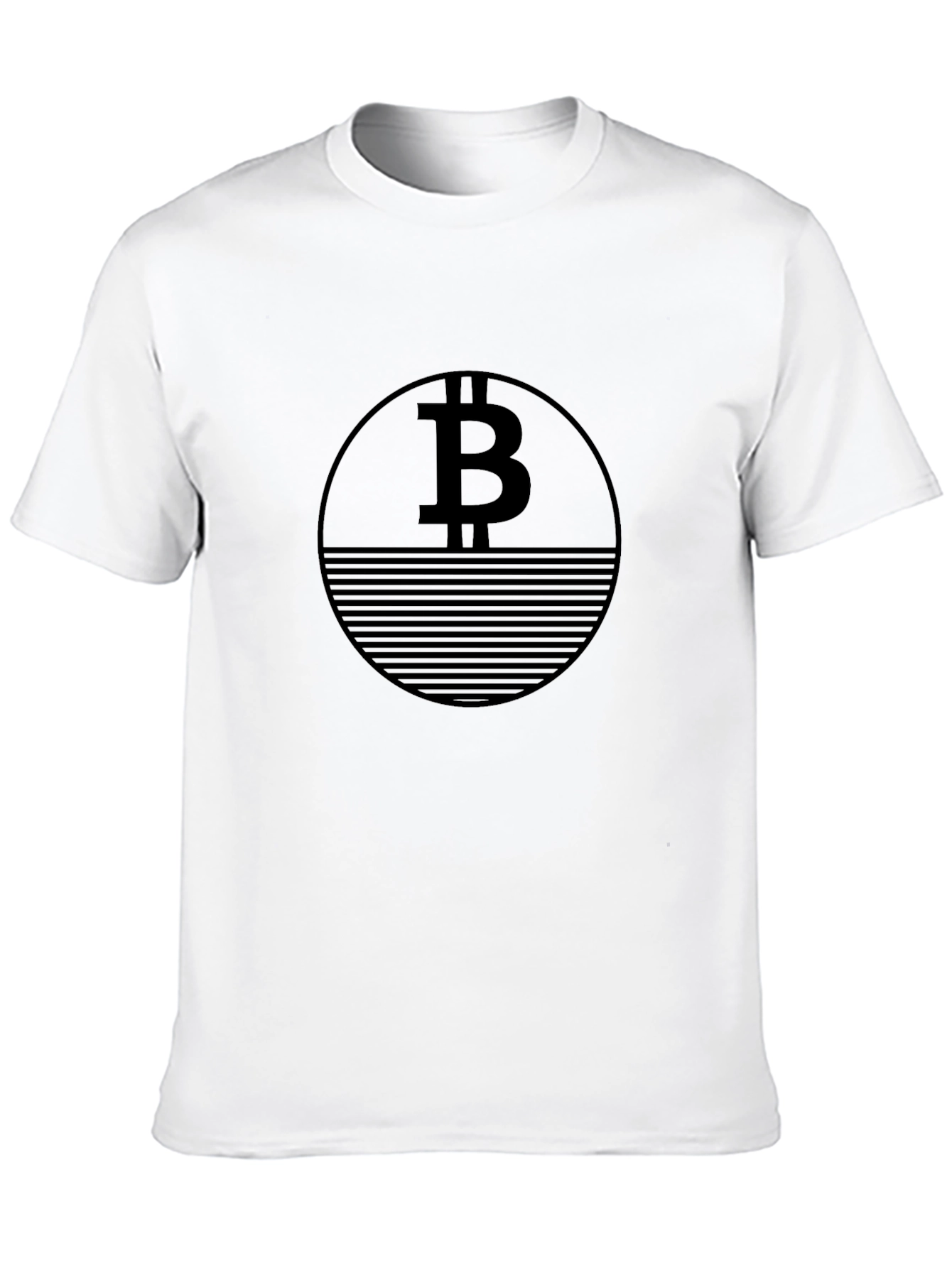 Bitcoin Black T-Shirt Crypto Currency Design