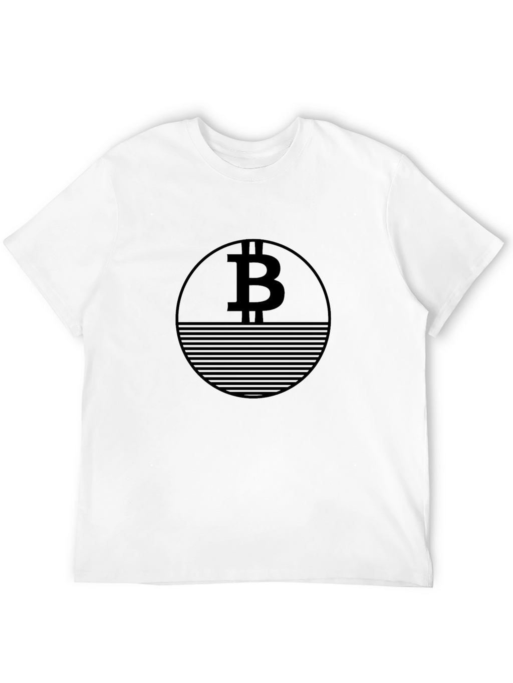 Bitcoin Black T-Shirt Crypto Currency Design