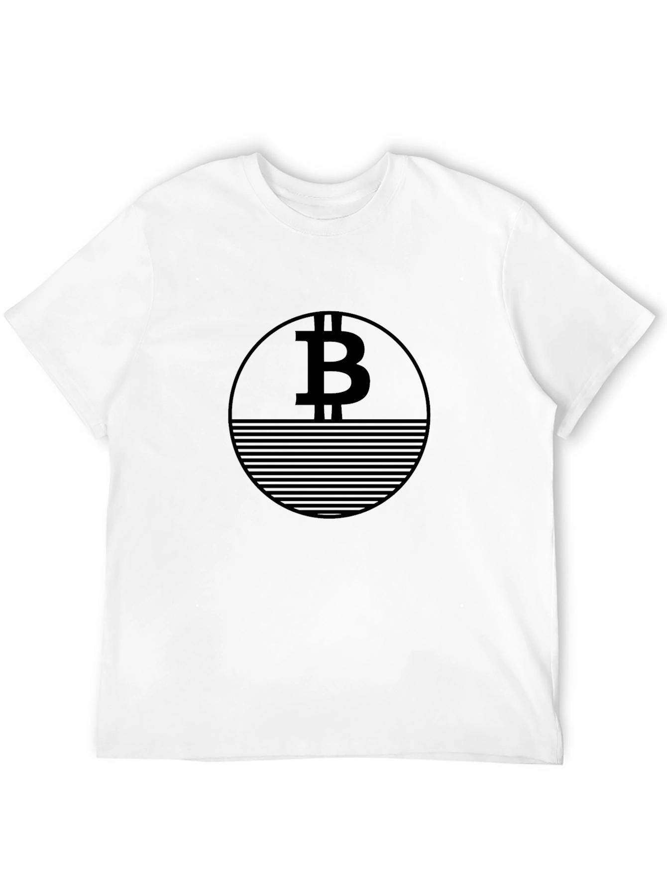 Bitcoin Black T-Shirt Crypto Currency Design