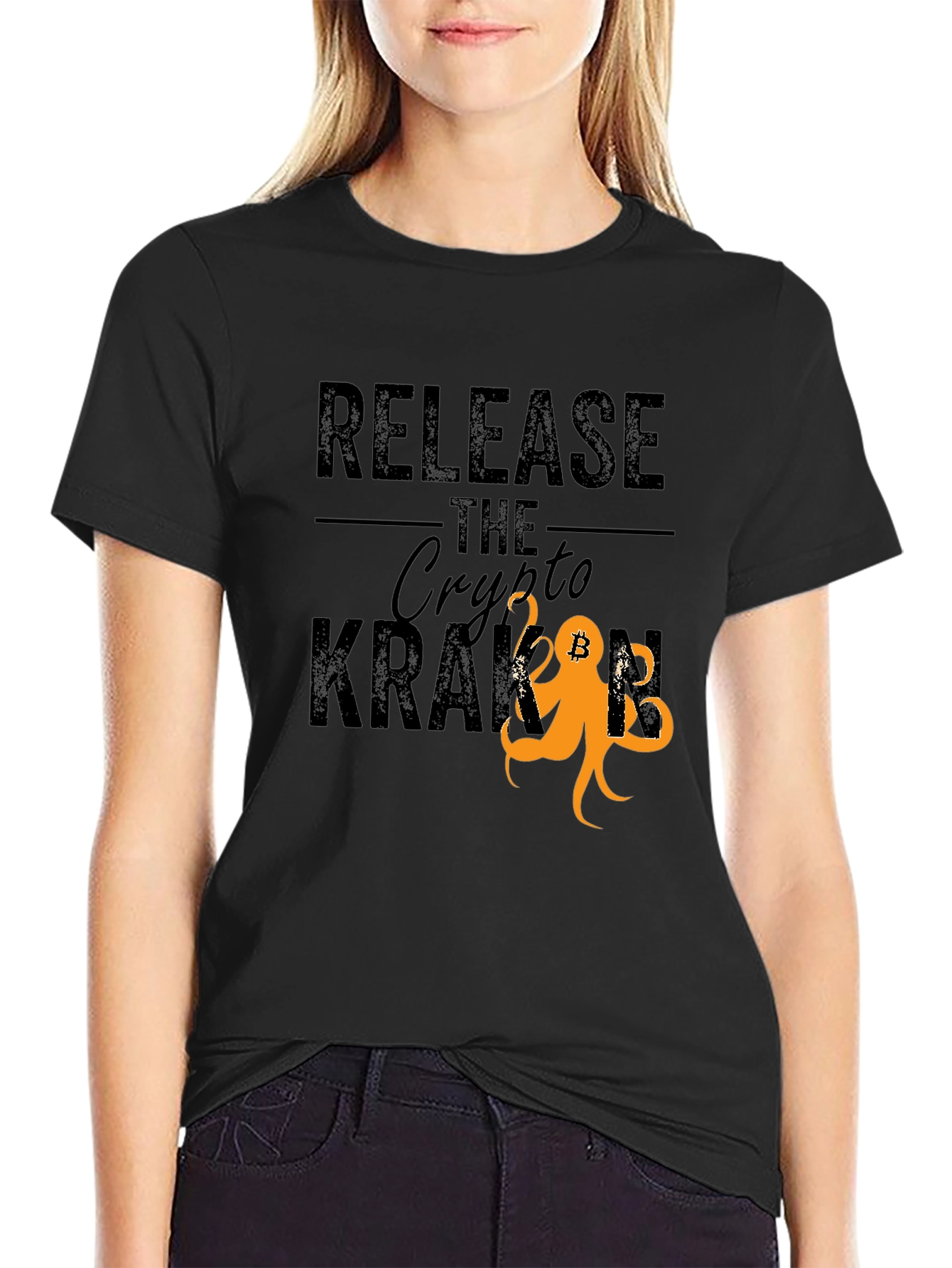 Release The Crypto Kraken Bitcoin T-Shirt