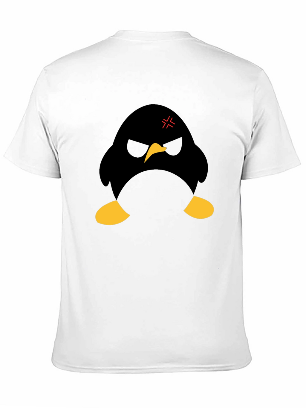 Angry Penguin Graphic Black T-Shirt
