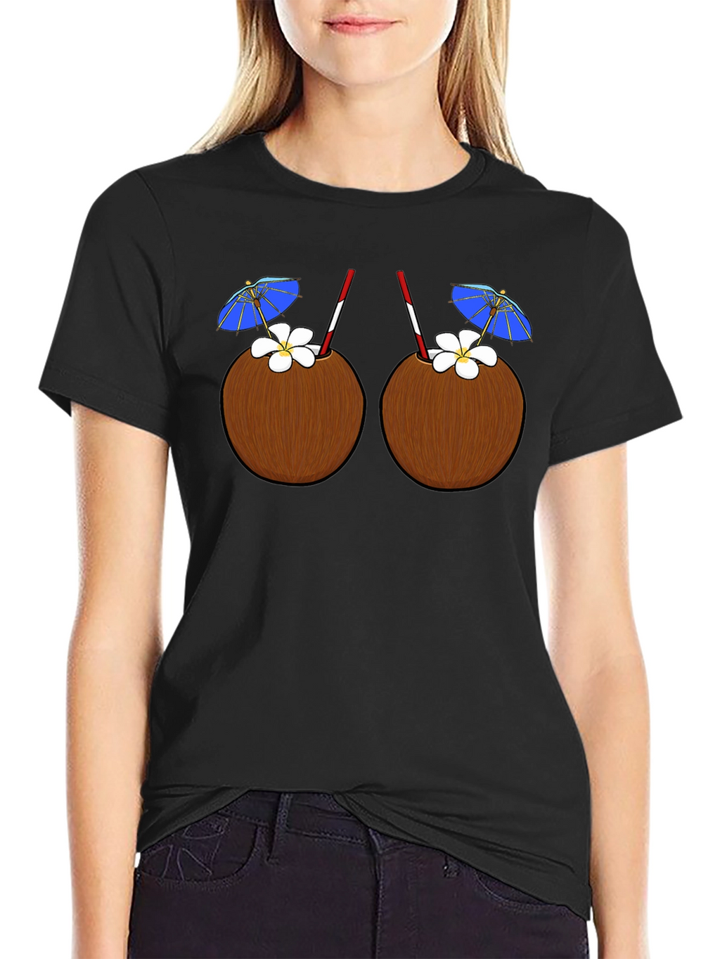 Coconut Drink T-Shirt - Tropical Summer Fun!