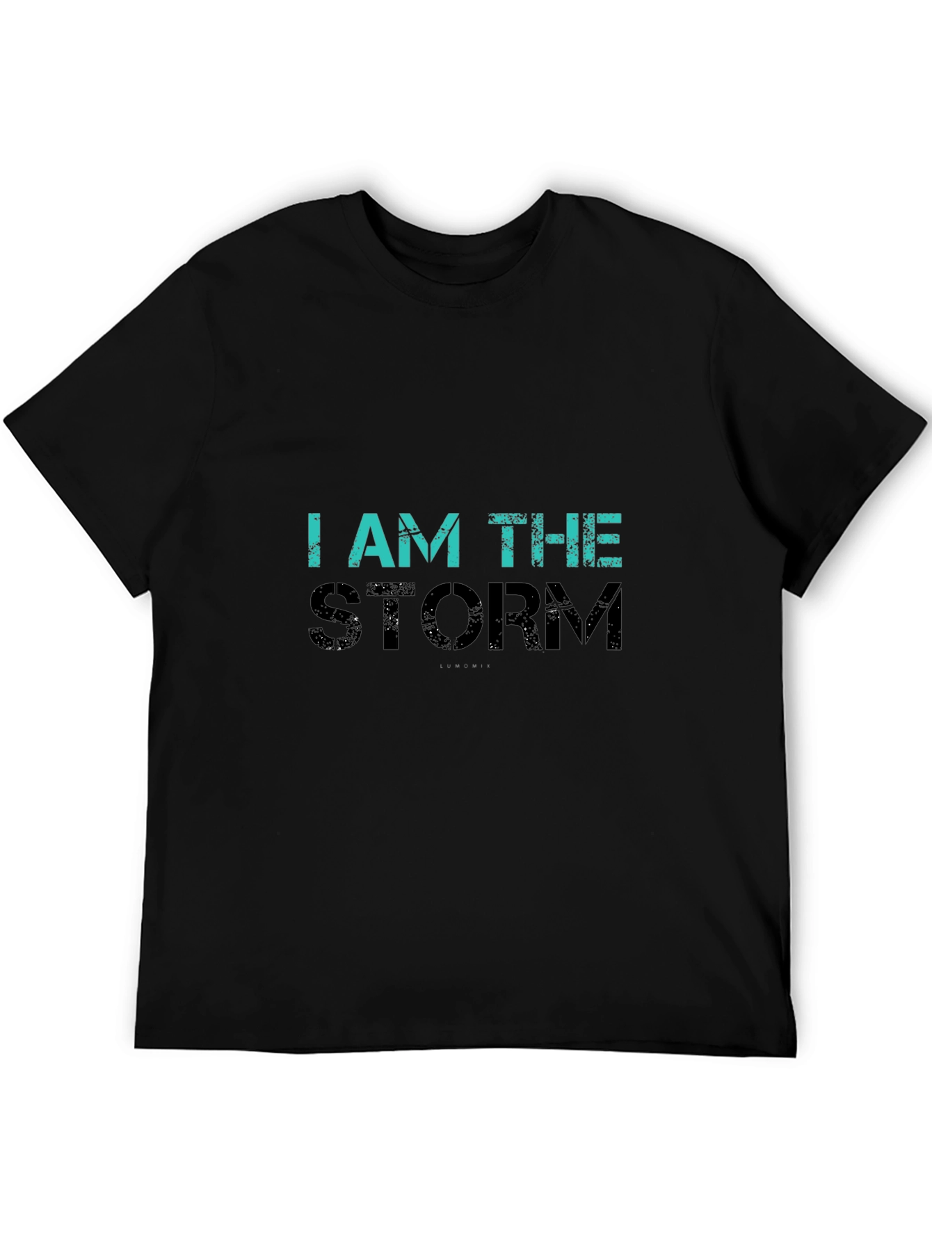 I Am The Storm Graphic Tee - Black Cotton