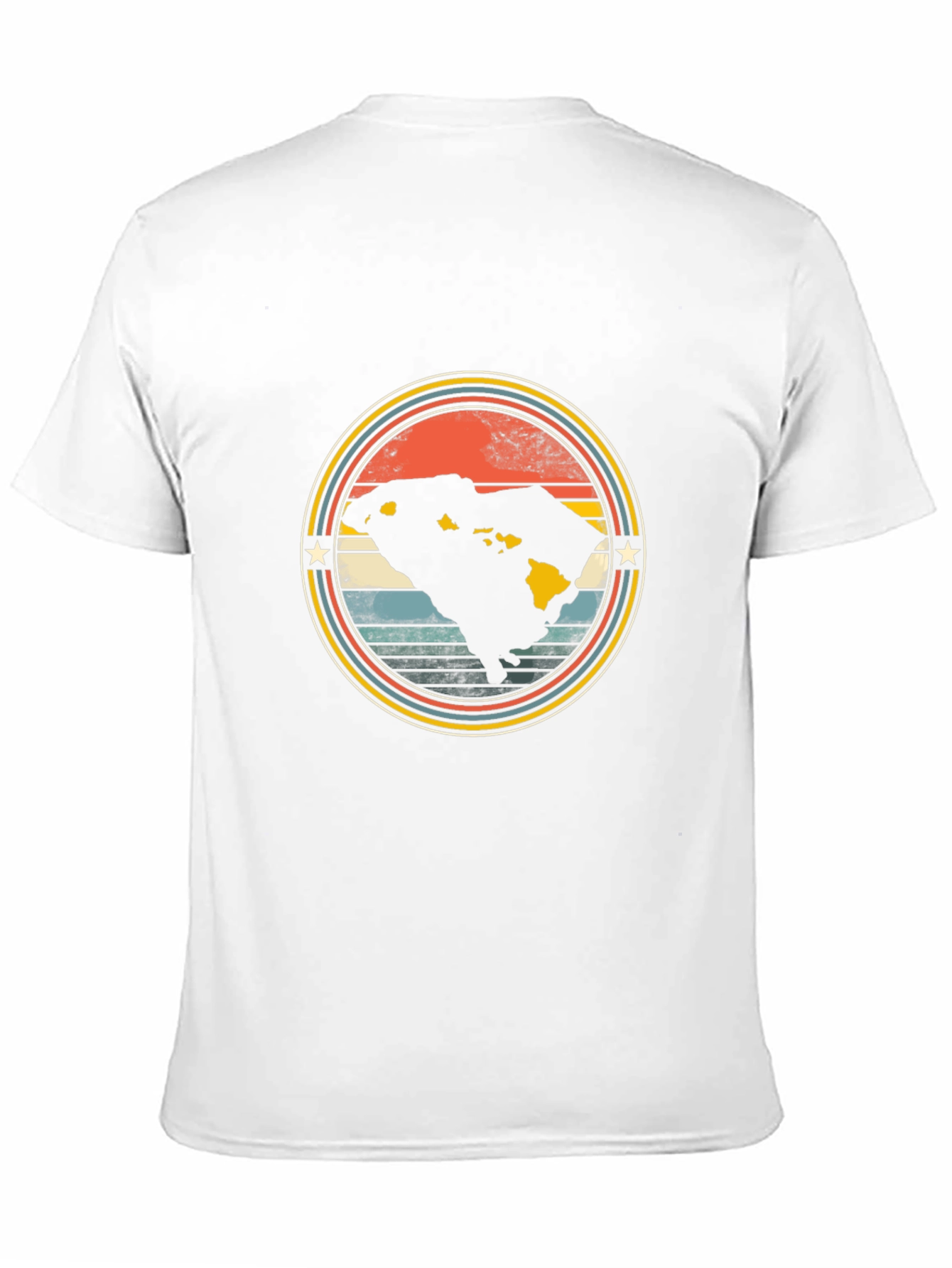 Retro Hawaii Graphic T-Shirt - Black