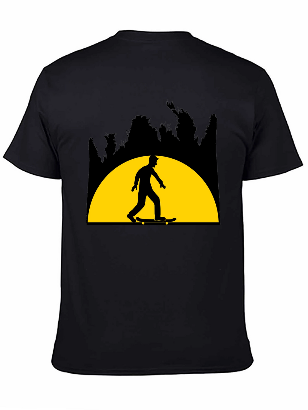 Skateboarder Graphic Tee - Sunset Ride