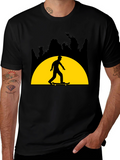 Skateboarder Graphic Tee - Sunset Ride