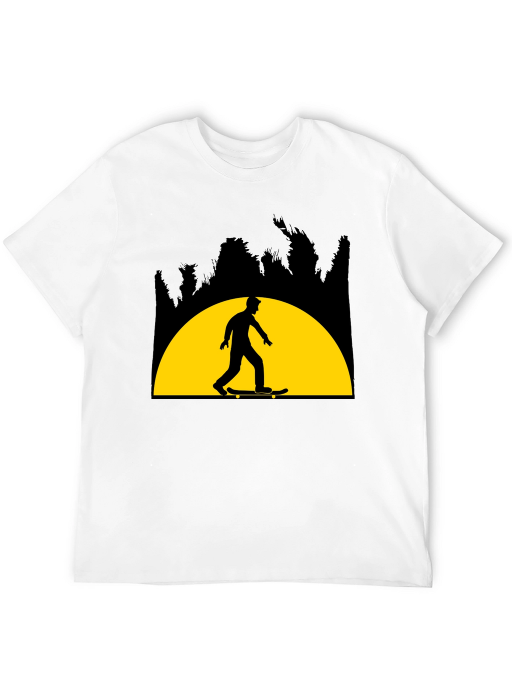 Skateboarder Graphic Tee - Sunset Ride