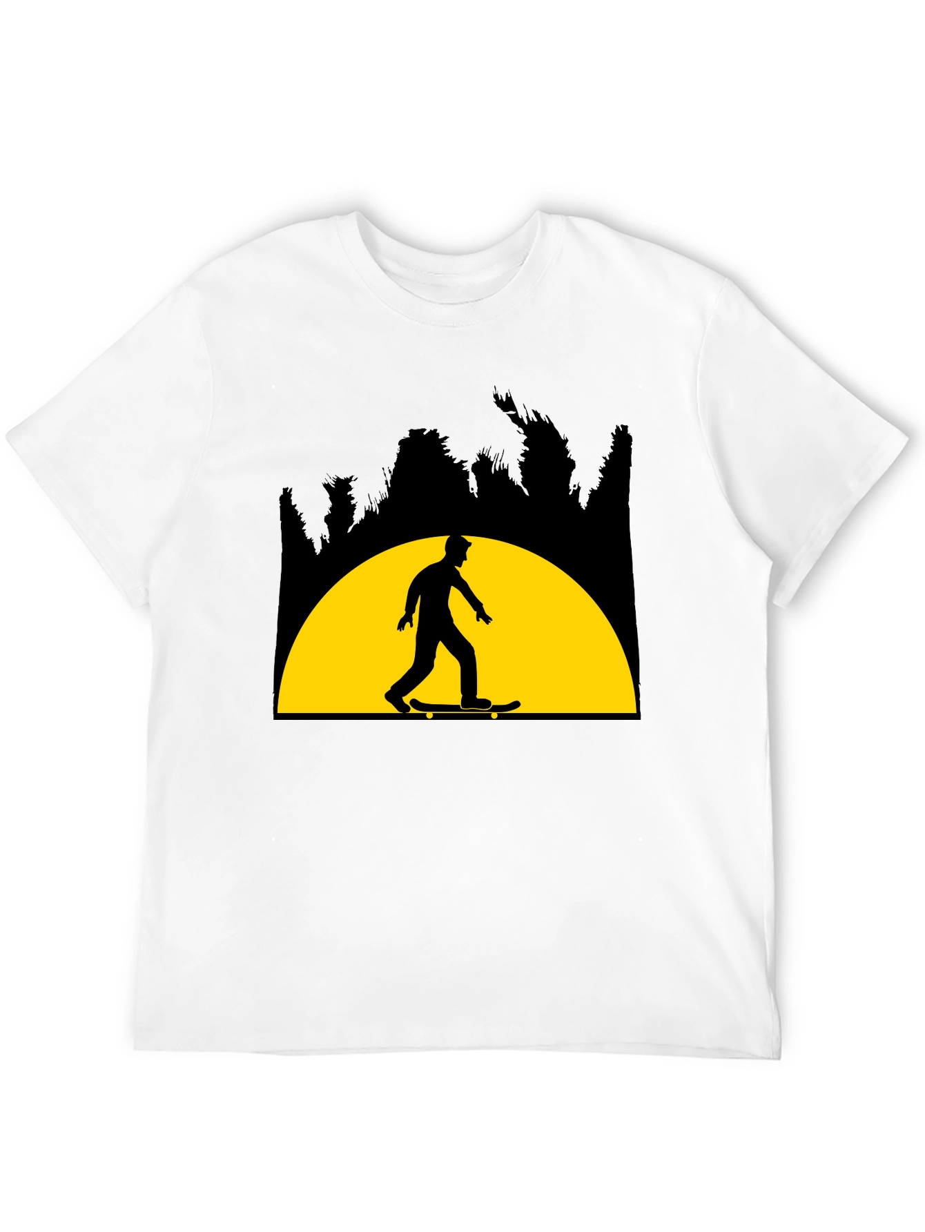 Skateboarder Graphic Tee - Sunset Ride