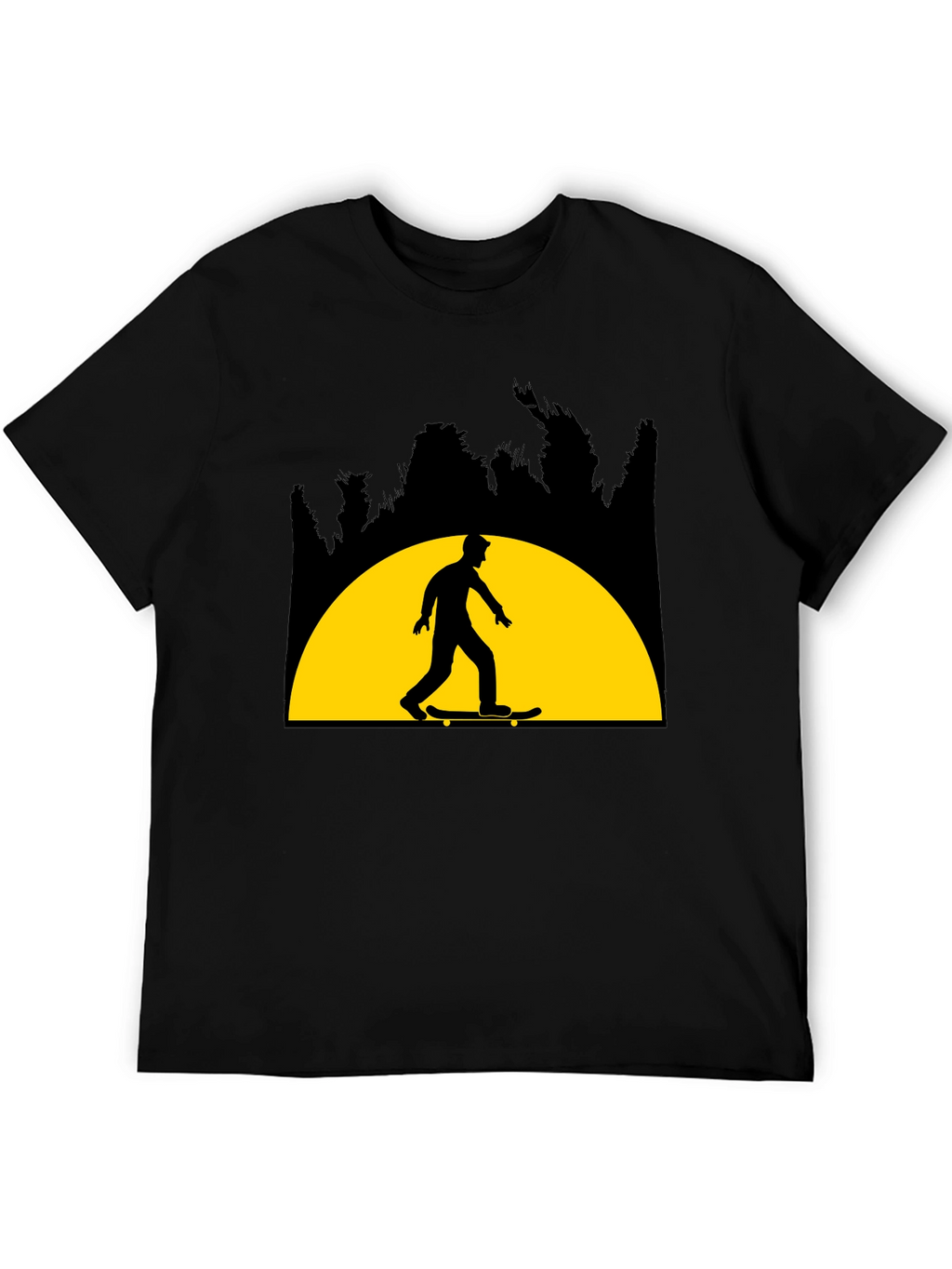 Skateboarder Graphic Tee - Sunset Ride