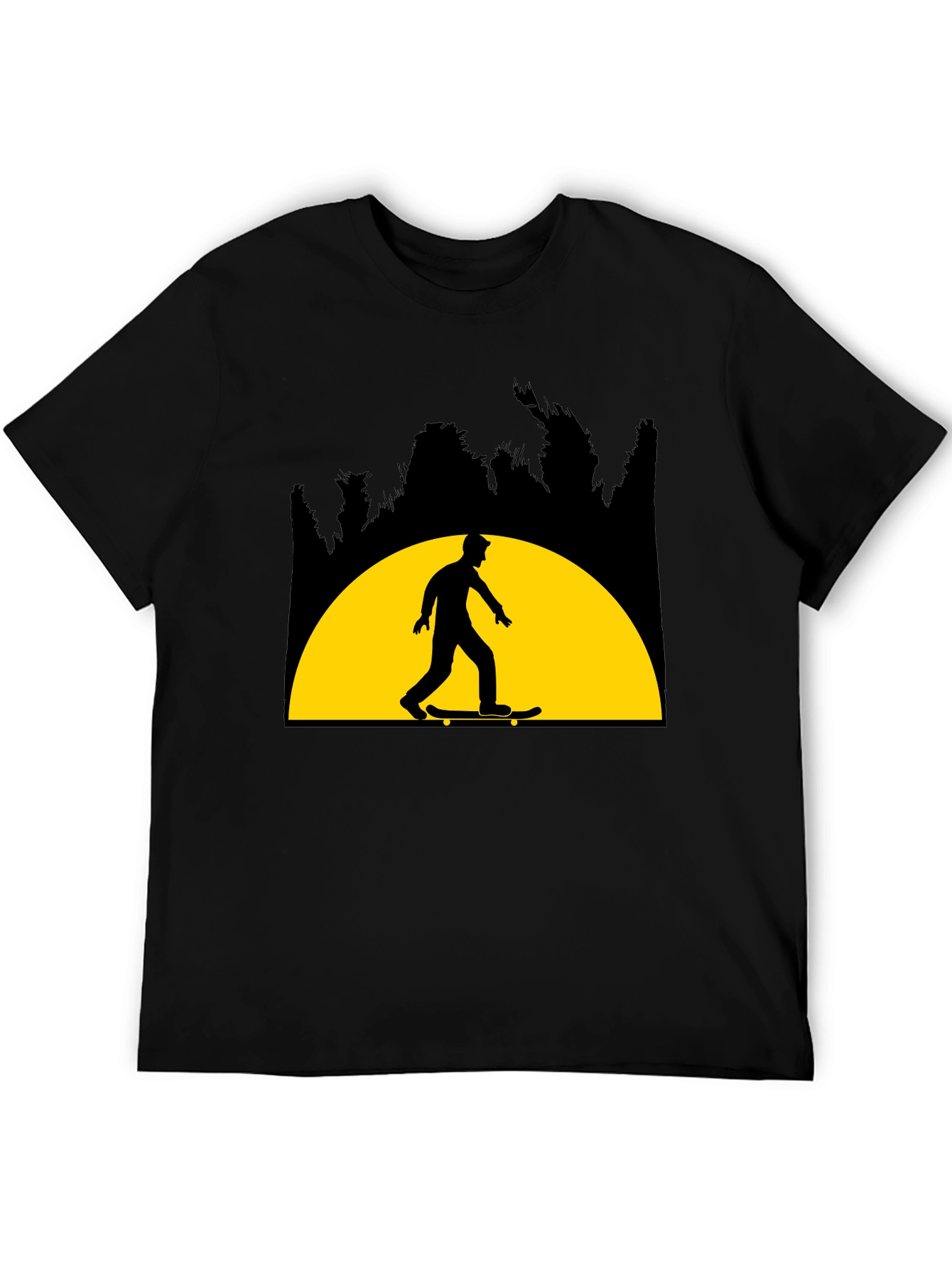 Skateboarder Graphic Tee - Sunset Ride