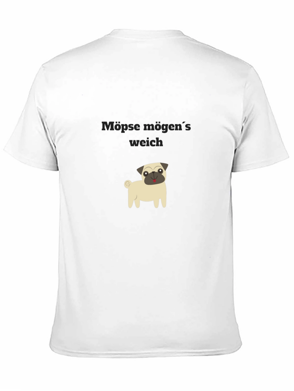 Pug Lovers Black T-Shirt: Möpse mögens weich
