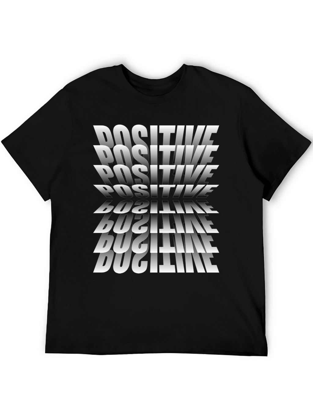 Positive Graphic Tee - Black Casual Shirt