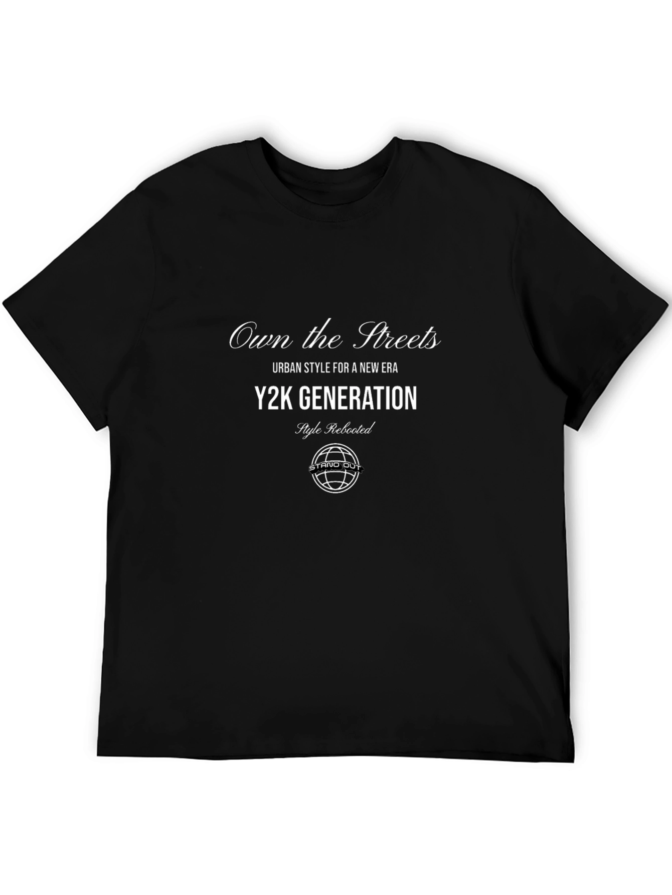 Y2K Generation Black Graphic Tee