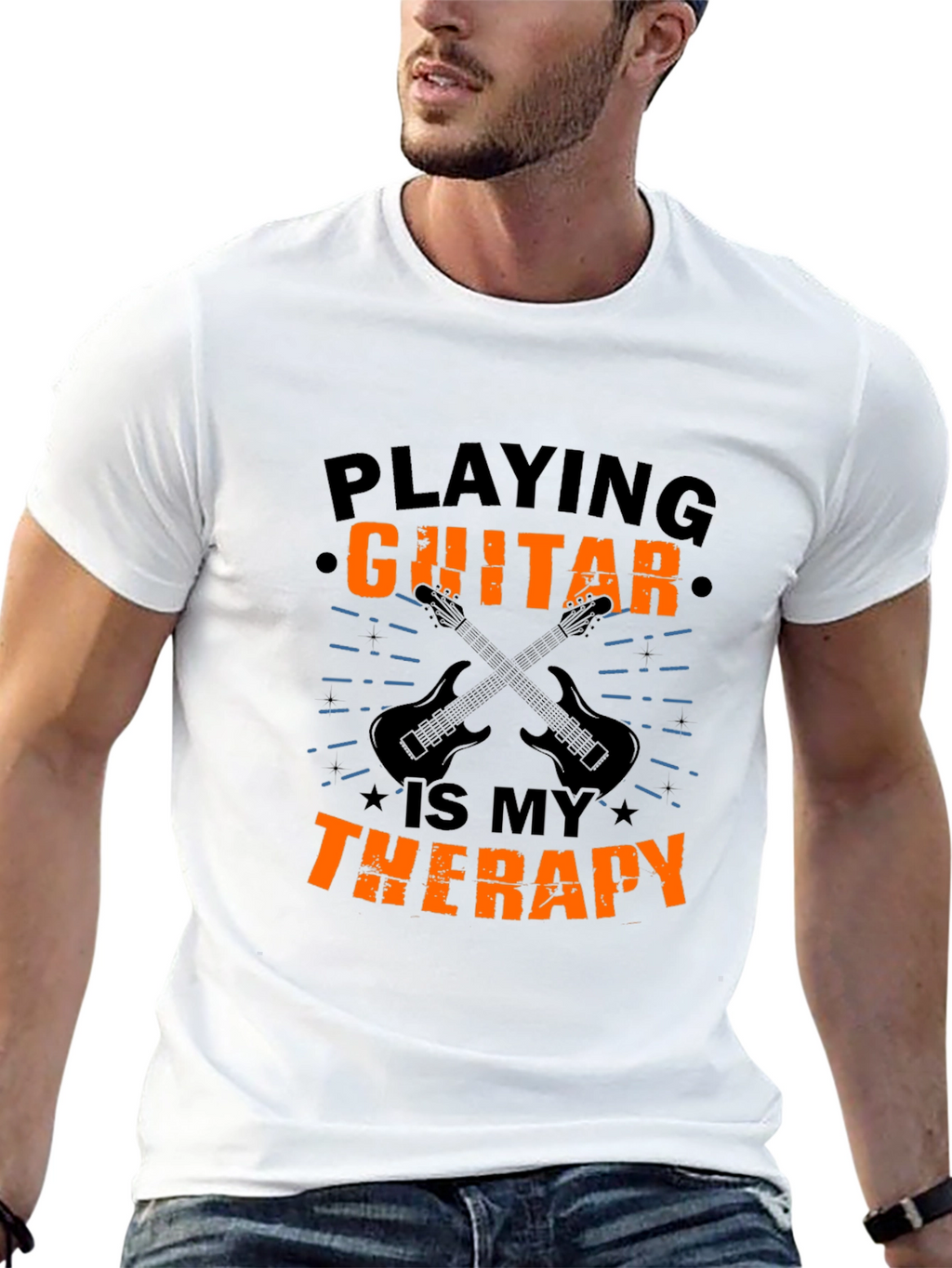 Guitar Therapy T-Shirt - Music Lovers Tee