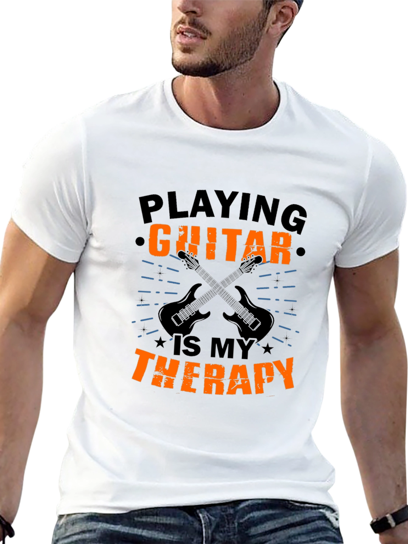 Guitar Therapy T-Shirt - Music Lovers Tee