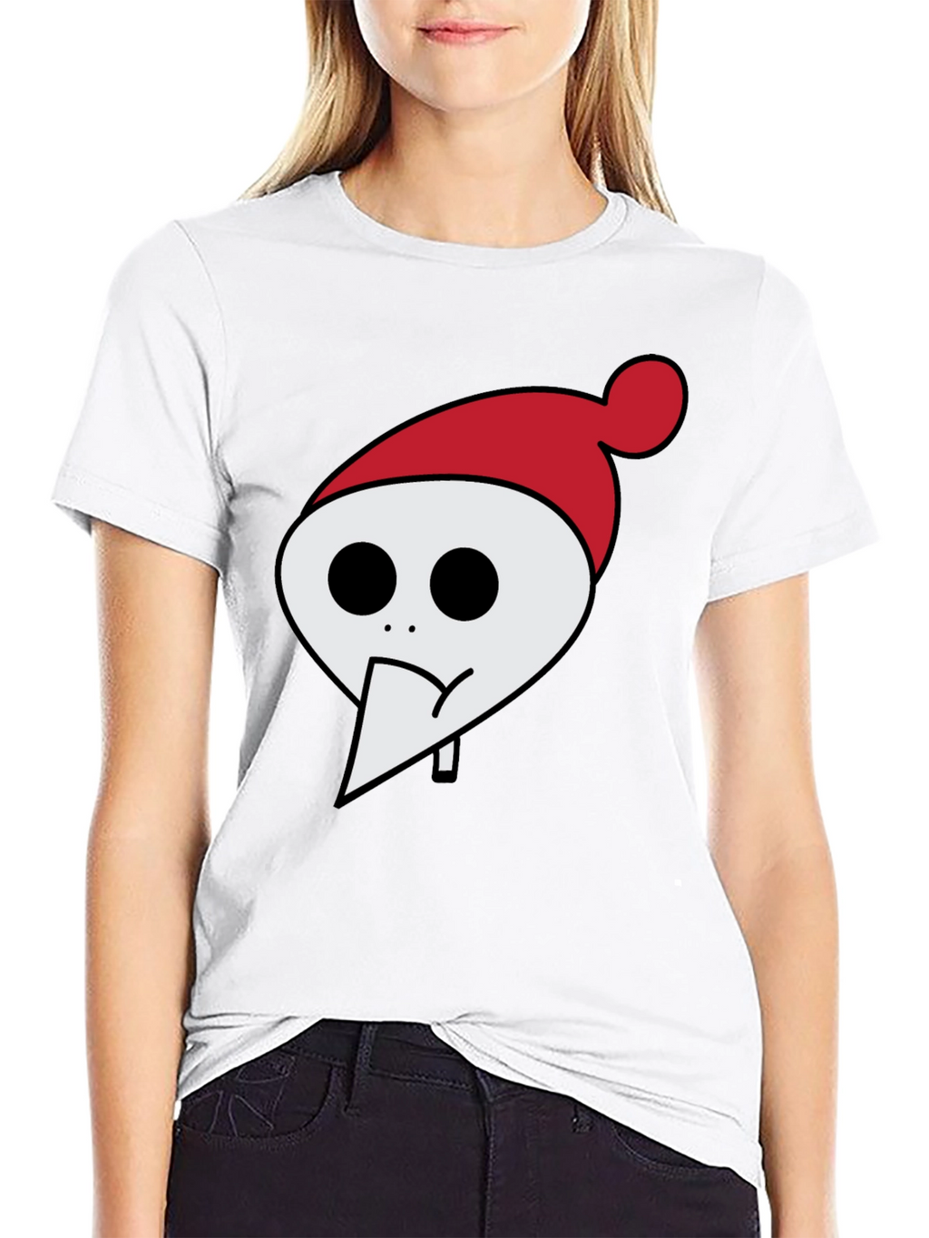 Whimsical Holiday Character Tee - Black