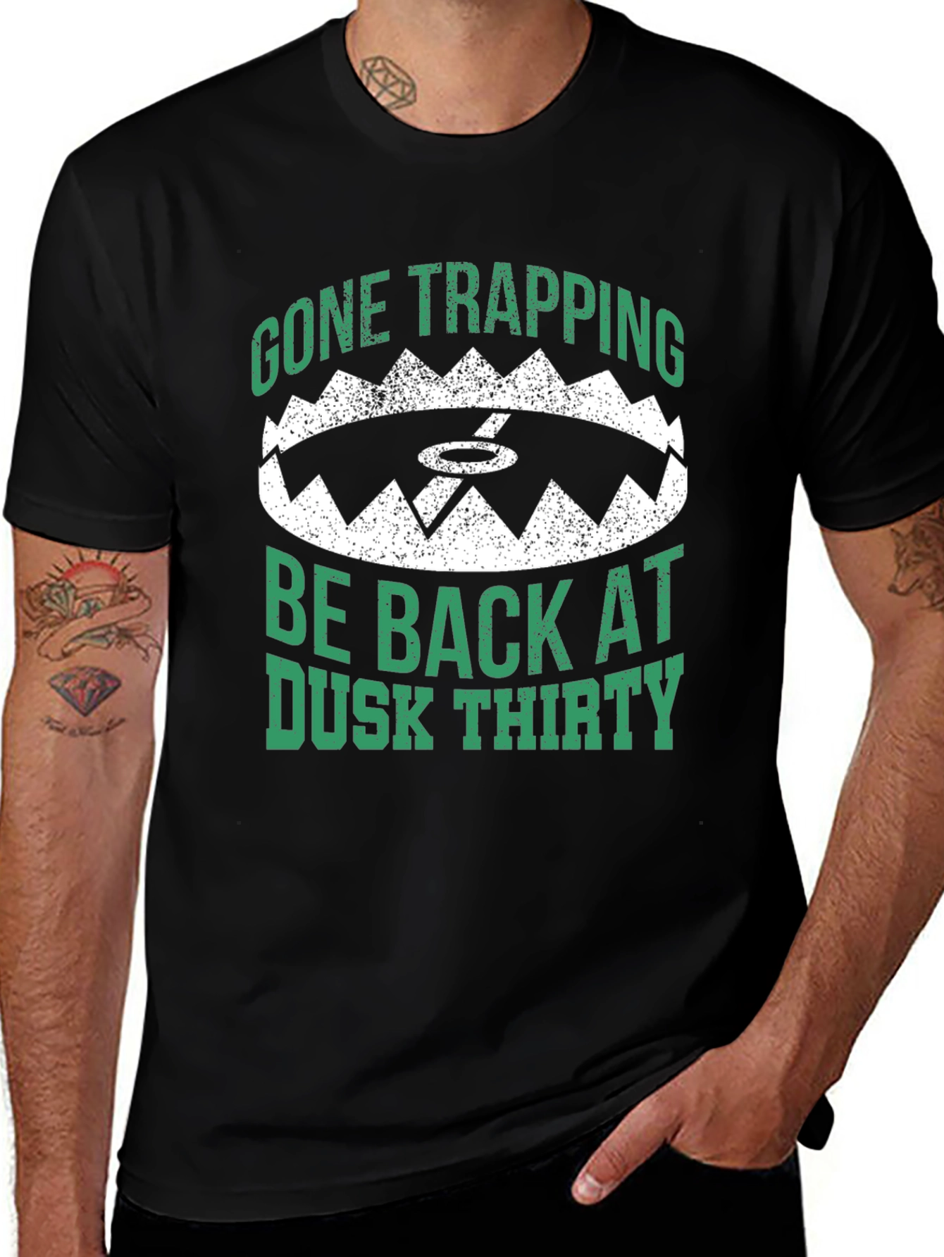 Gone Trapping Graphic T-Shirt