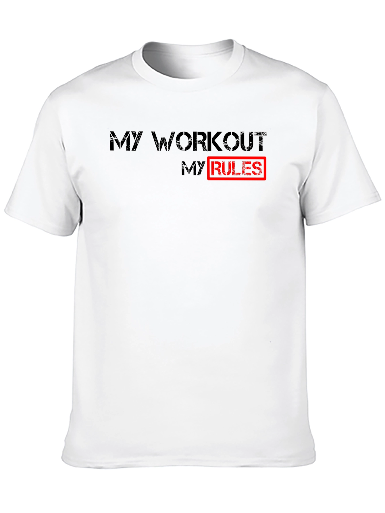 My Workout My Rules - Black Graphic Tee