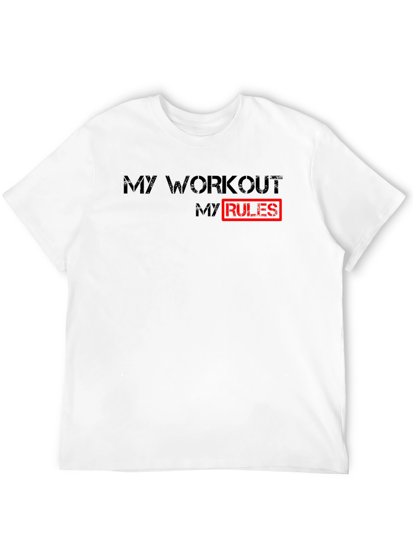 My Workout My Rules - Black Graphic Tee