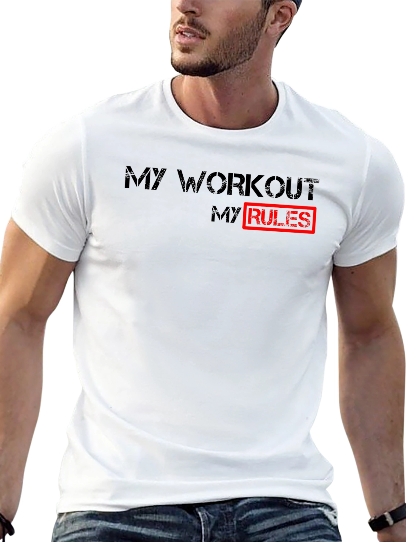 My Workout My Rules - Black Graphic Tee