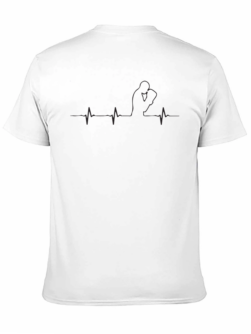 Heartbeat Boxer Graphic Tee - Black