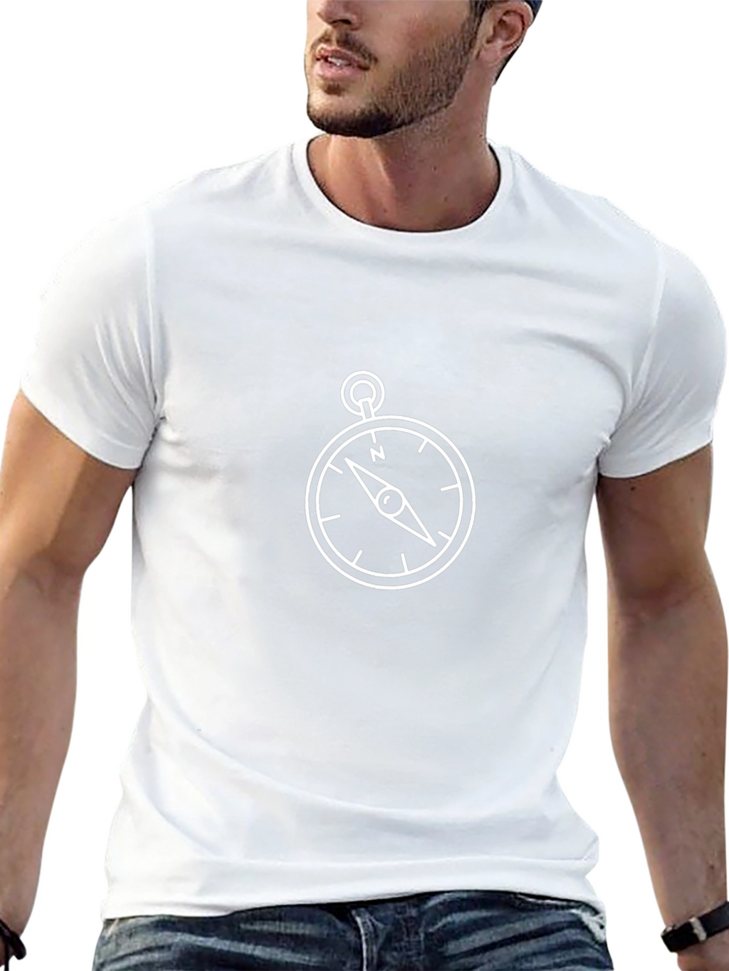 Compass Graphic Black T-Shirt