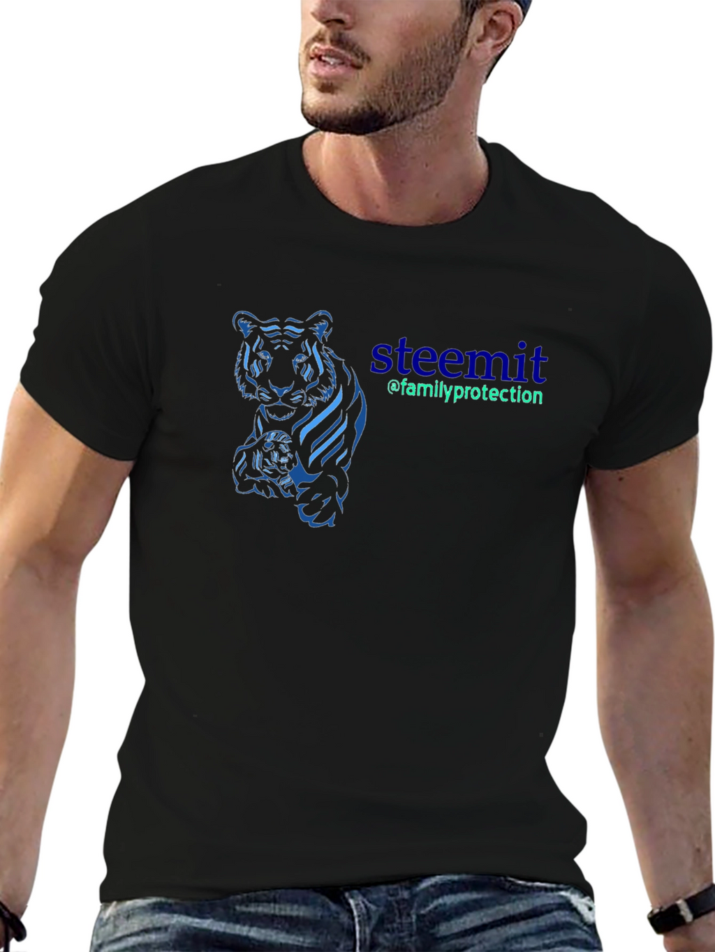 Steemit Family Protection Graphic Tee