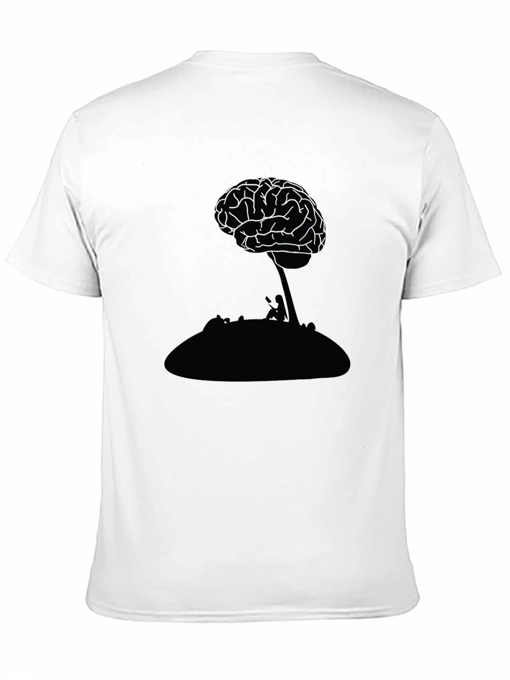 Brain Tree Graphic Tee - Unique Silhouette Design