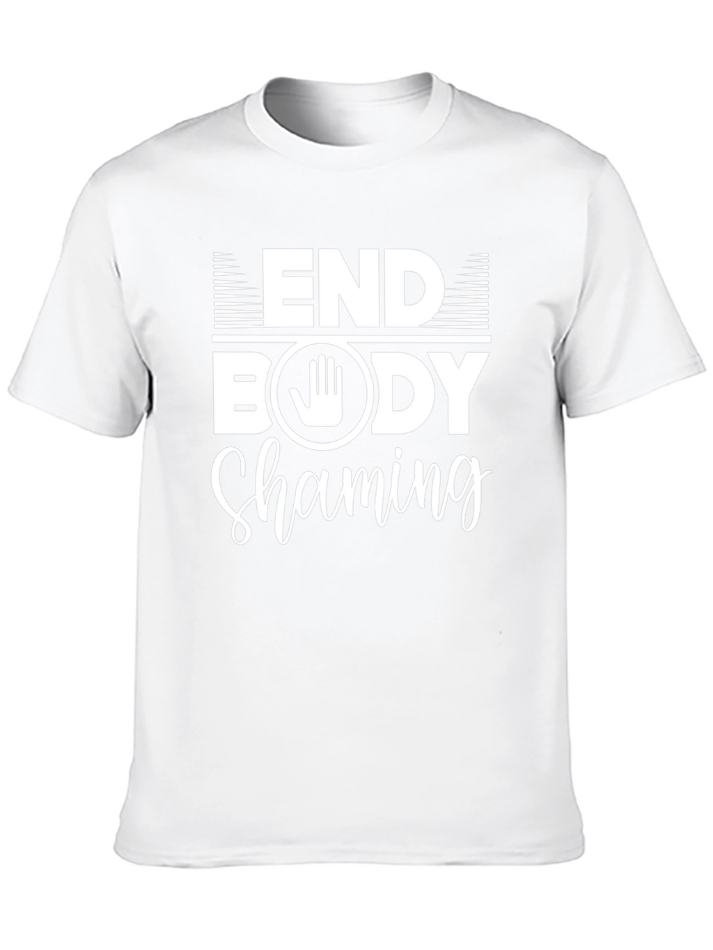 End Body Shaming Black Graphic T-Shirt