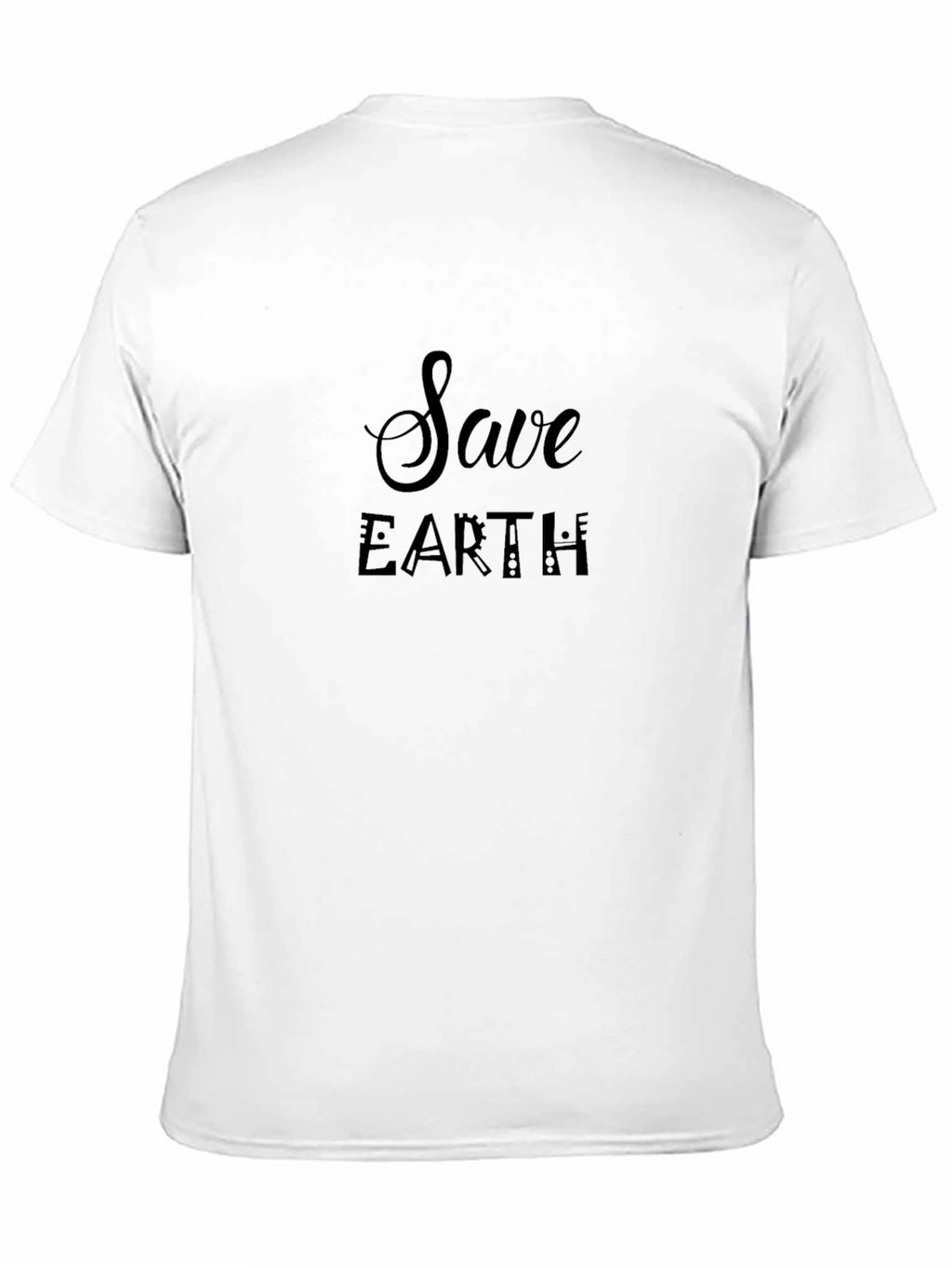 Save Earth Black Graphic Tee