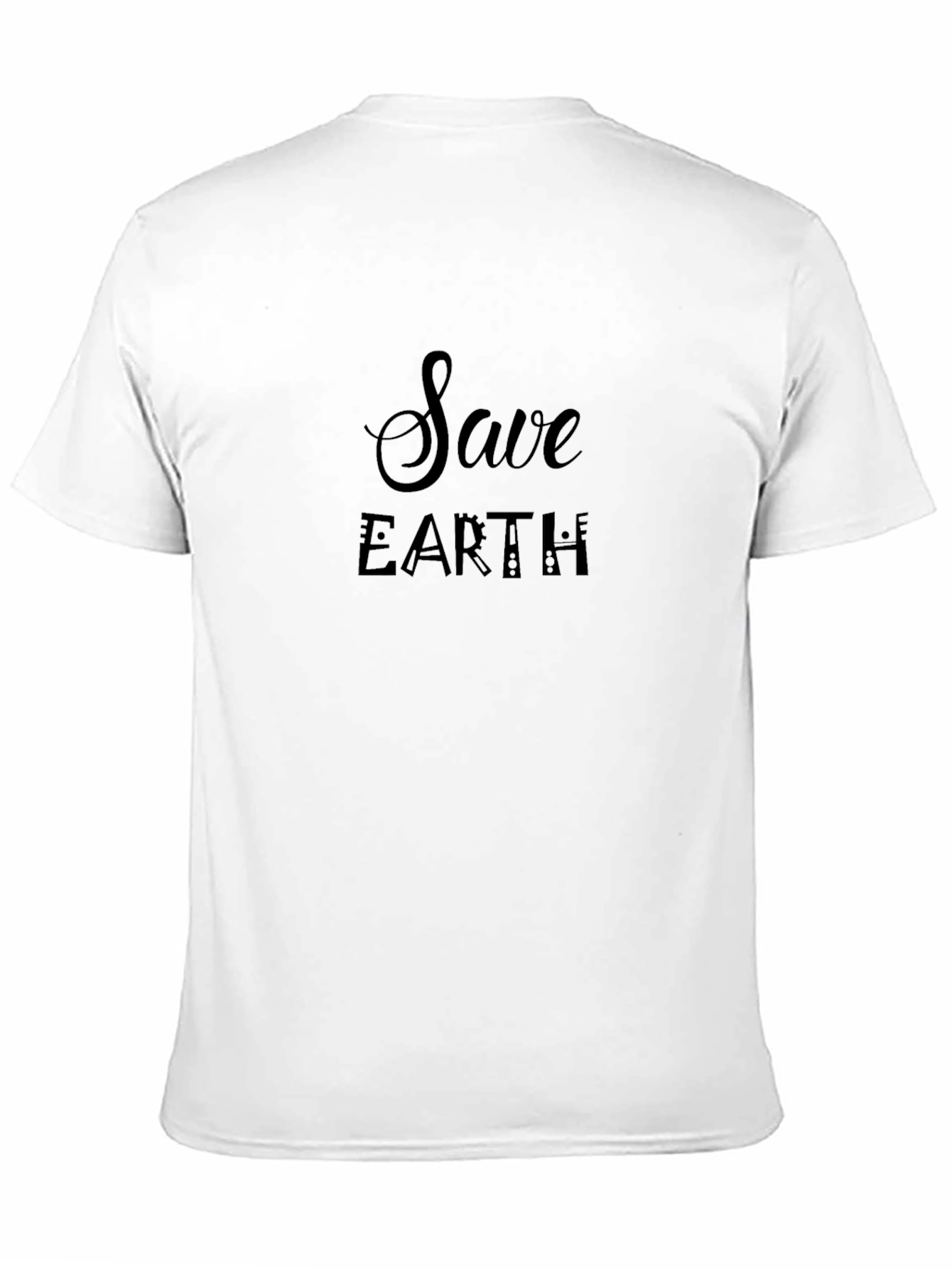 Save Earth Black Graphic Tee