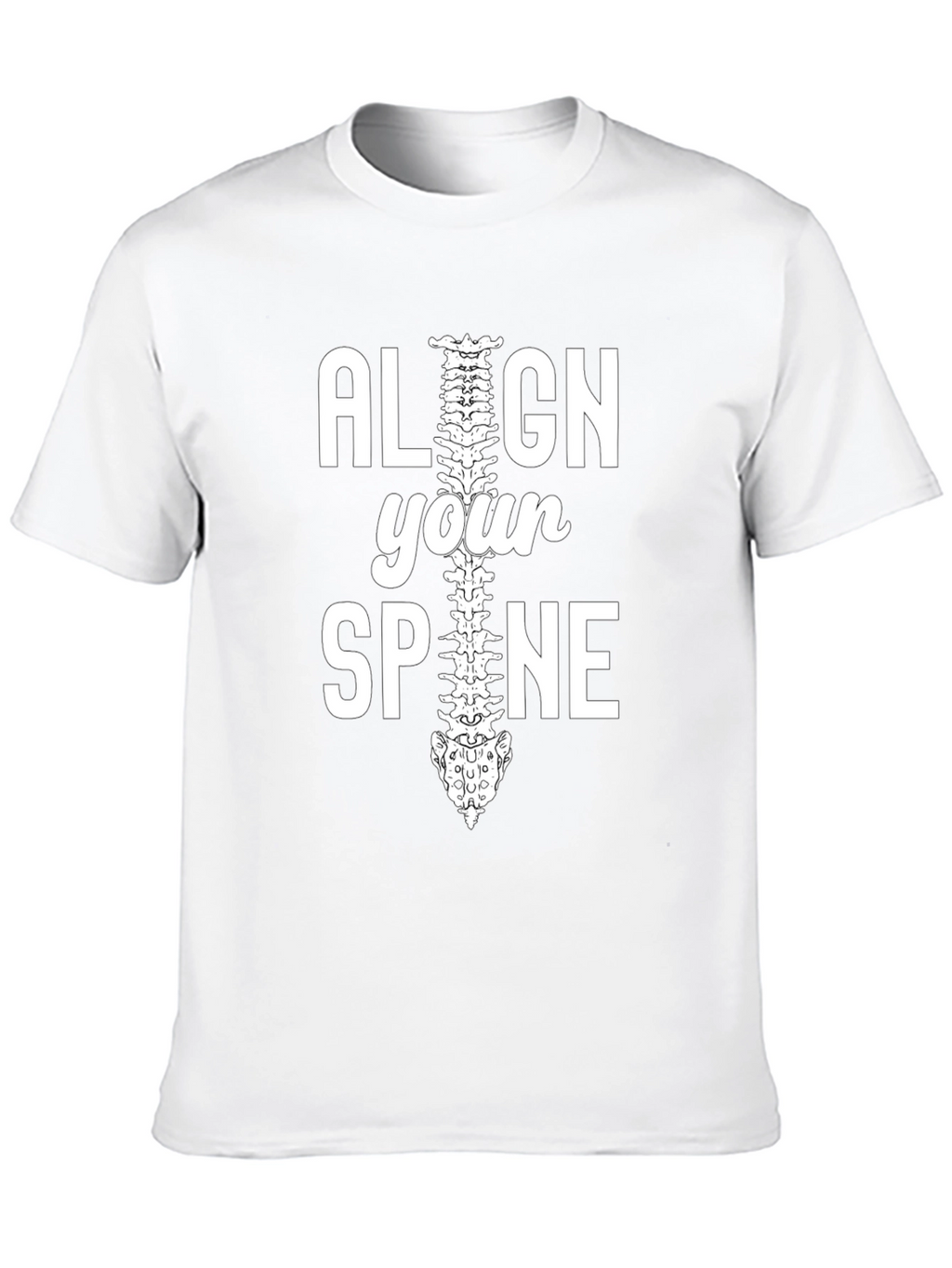 Align Your Spine Graphic T-Shirt - Chiropractor Gift