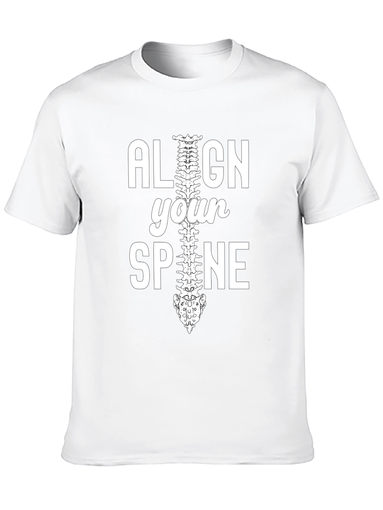 Align Your Spine Graphic T-Shirt - Chiropractor Gift