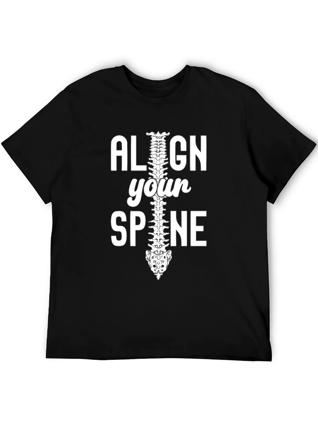 Align Your Spine Graphic T-Shirt - Chiropractor Gift