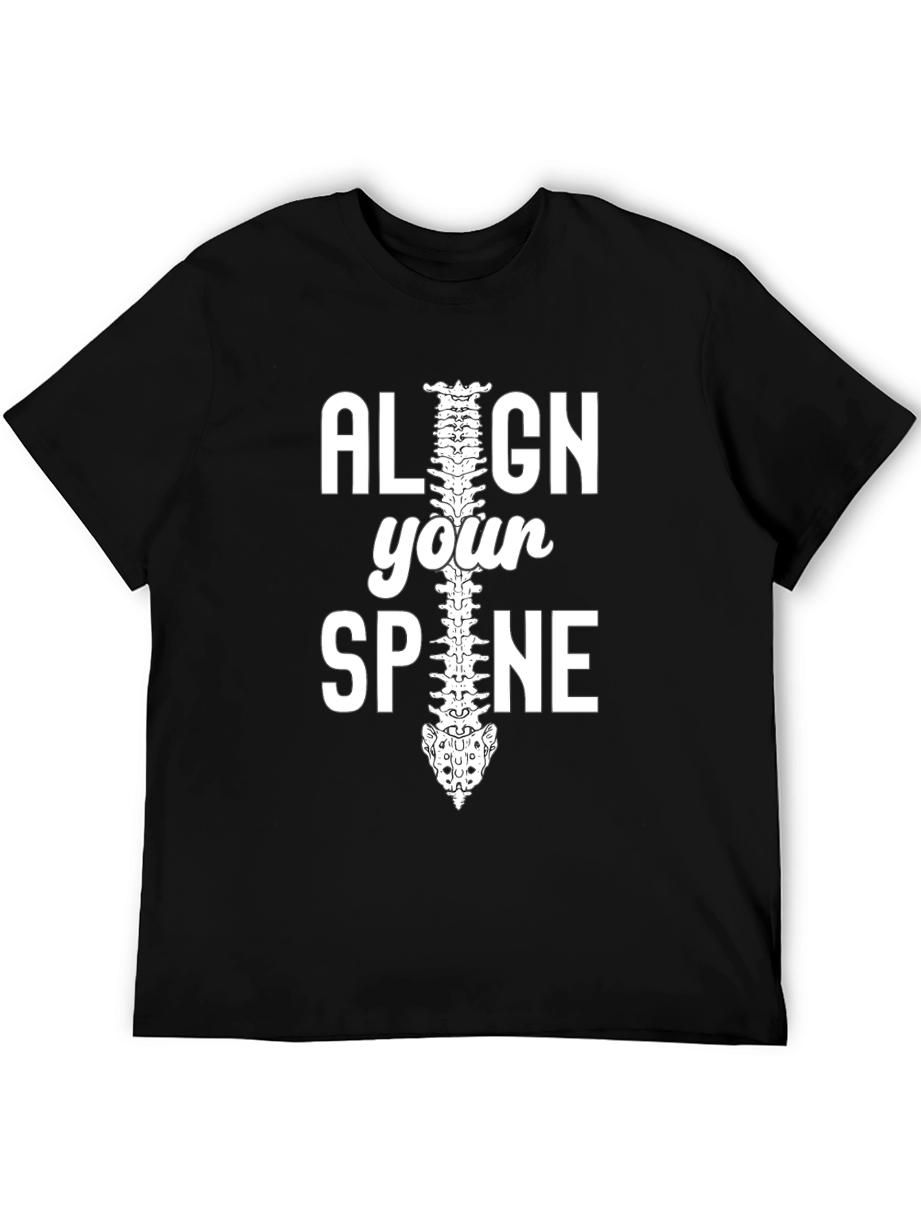 Align Your Spine Graphic T-Shirt - Chiropractor Gift