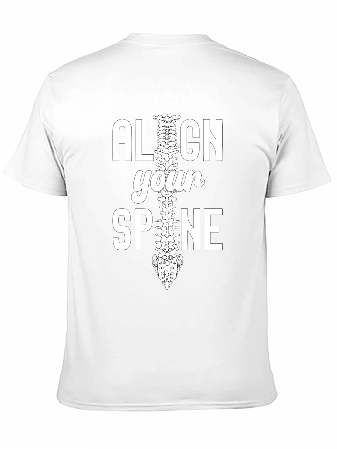 Align Your Spine Graphic T-Shirt - Chiropractor Gift