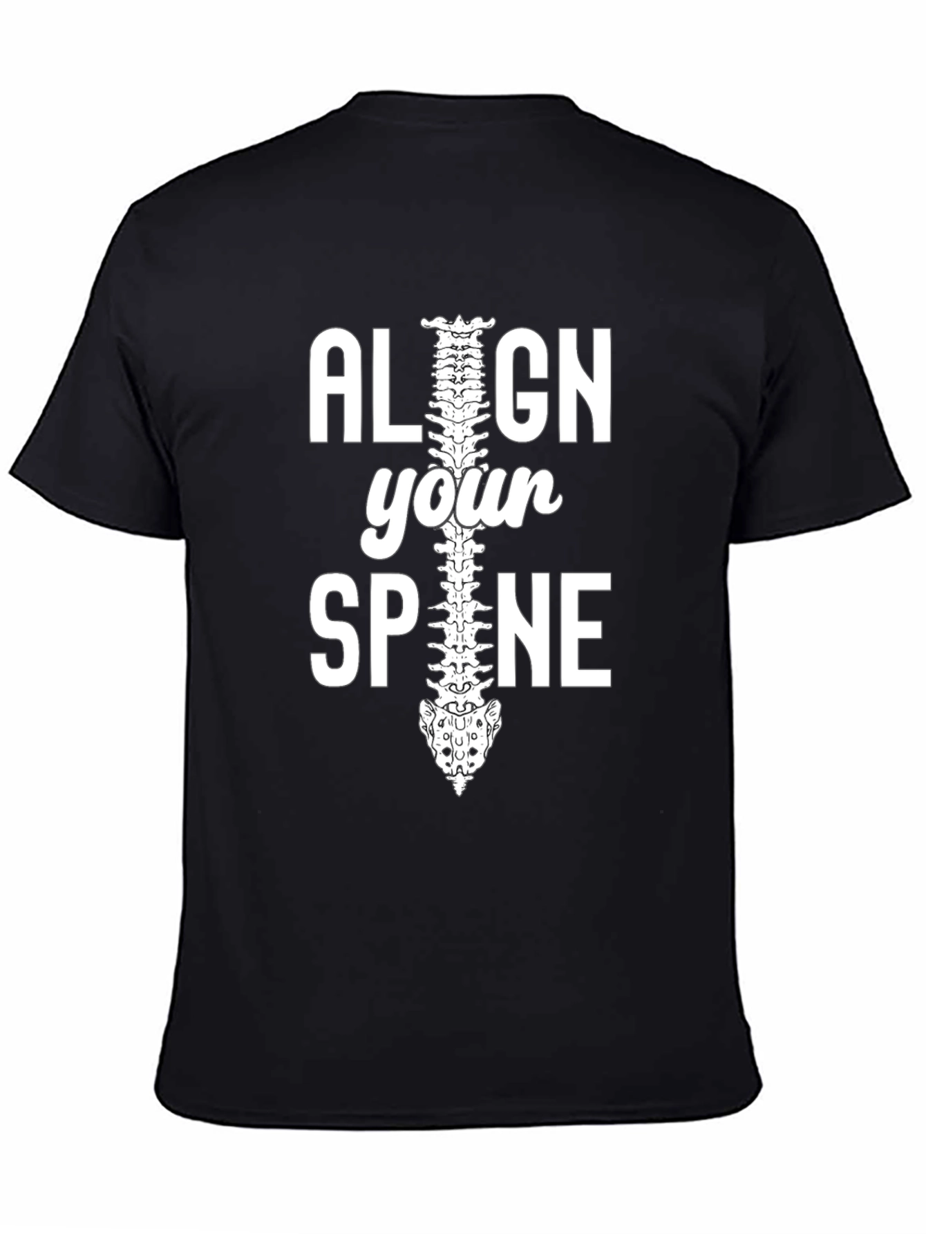 Align Your Spine Graphic T-Shirt - Chiropractor Gift
