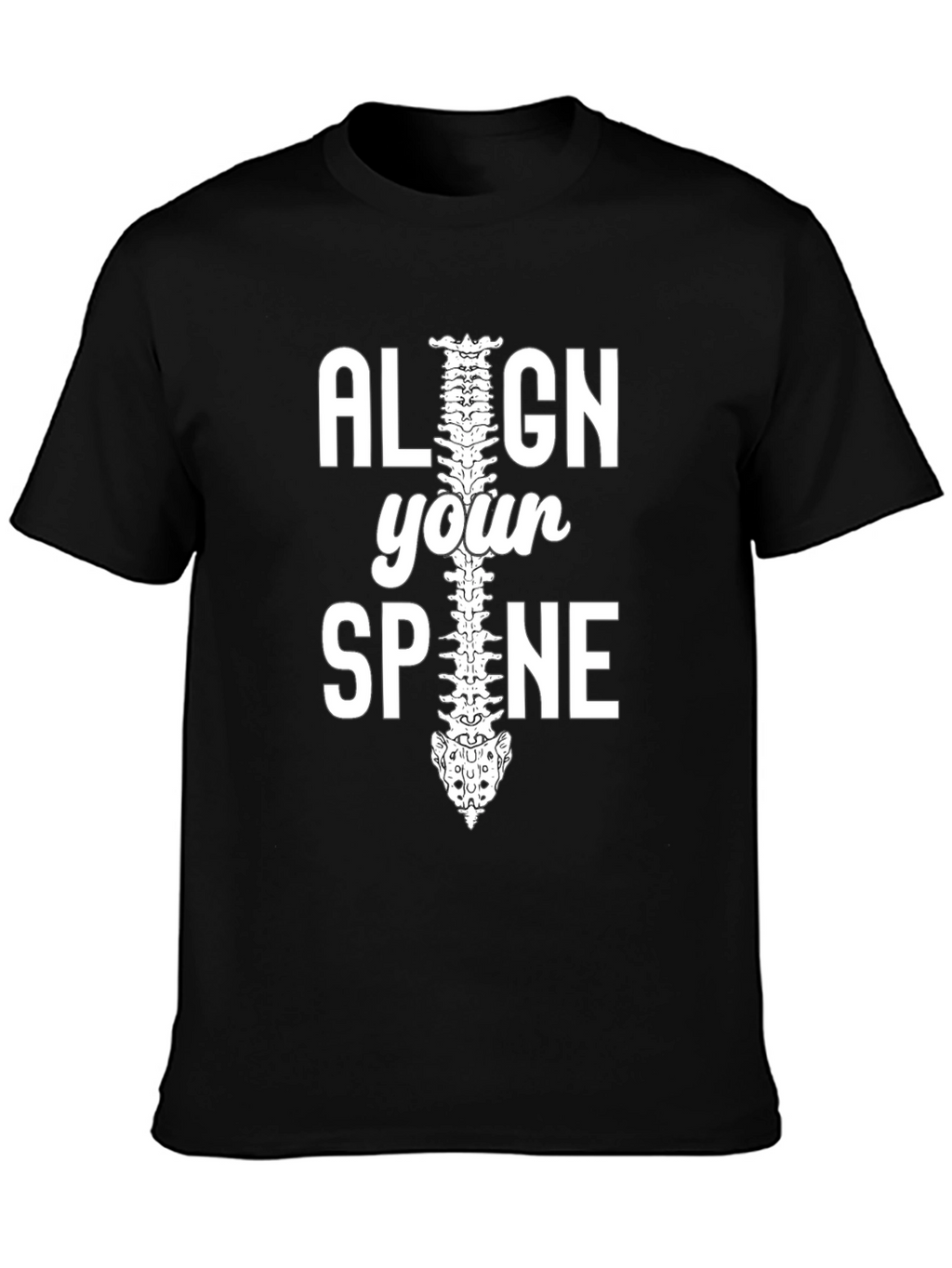 Align Your Spine Graphic T-Shirt - Chiropractor Gift
