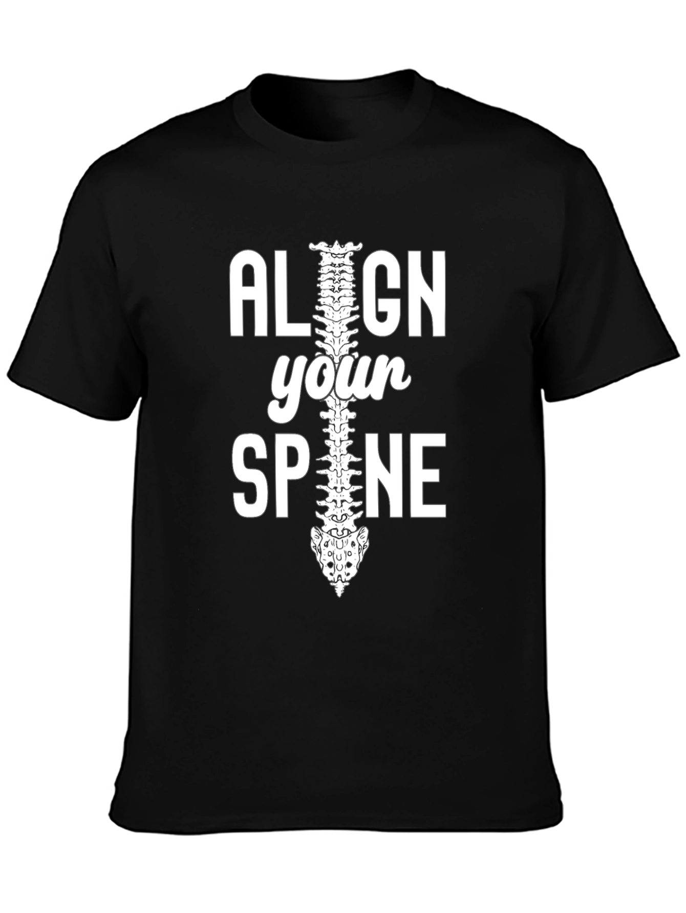 Align Your Spine Graphic T-Shirt - Chiropractor Gift