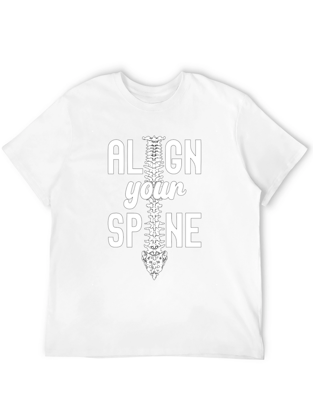 Align Your Spine Graphic T-Shirt - Chiropractor Gift