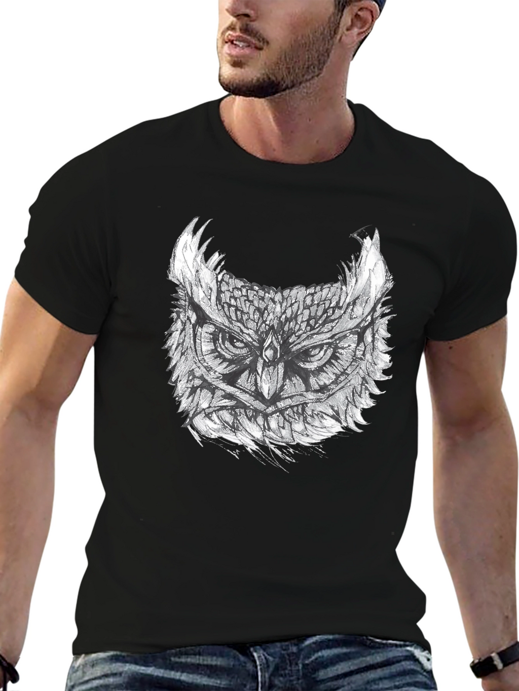 Owl Graphic Print Tee