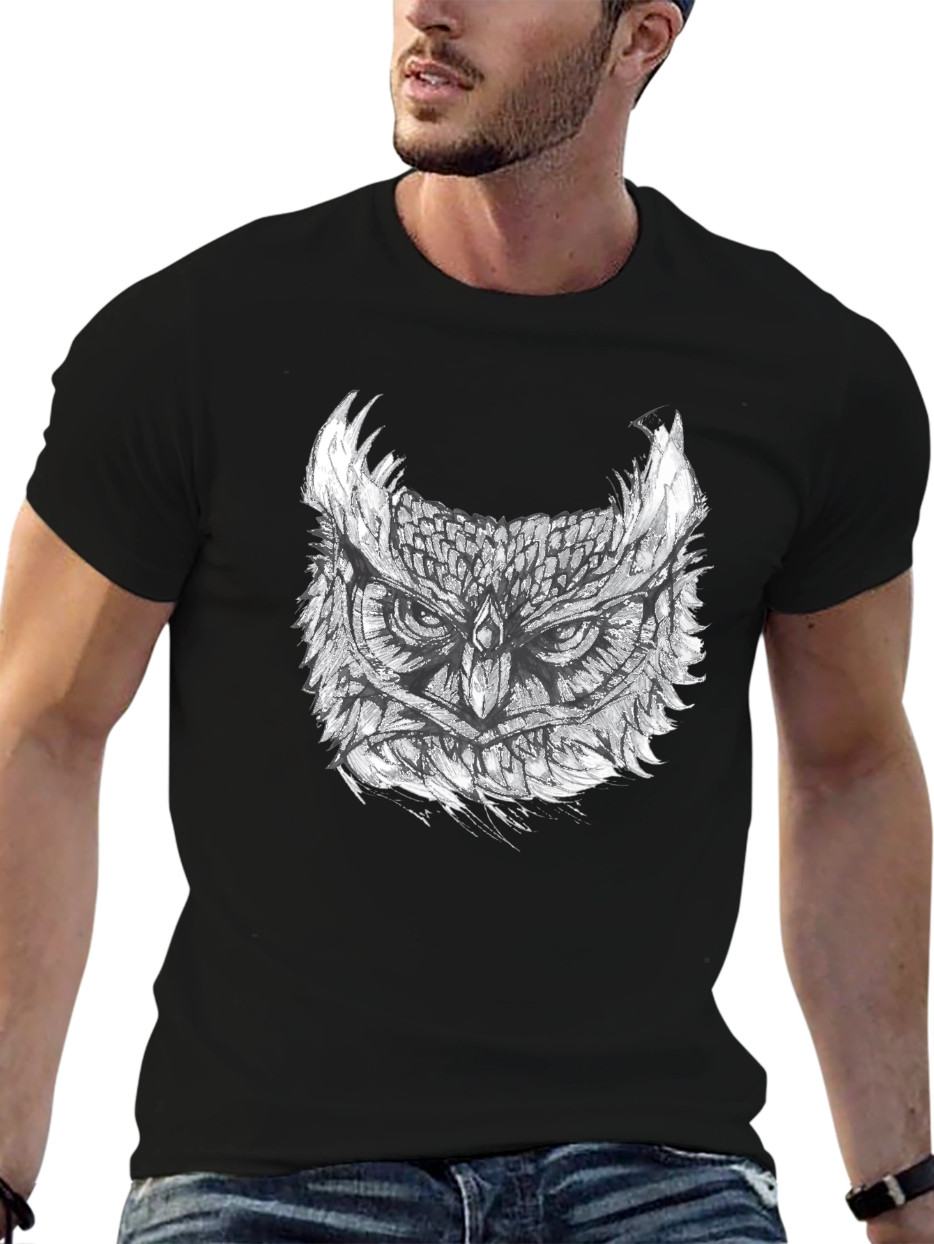 Owl Graphic Print Tee