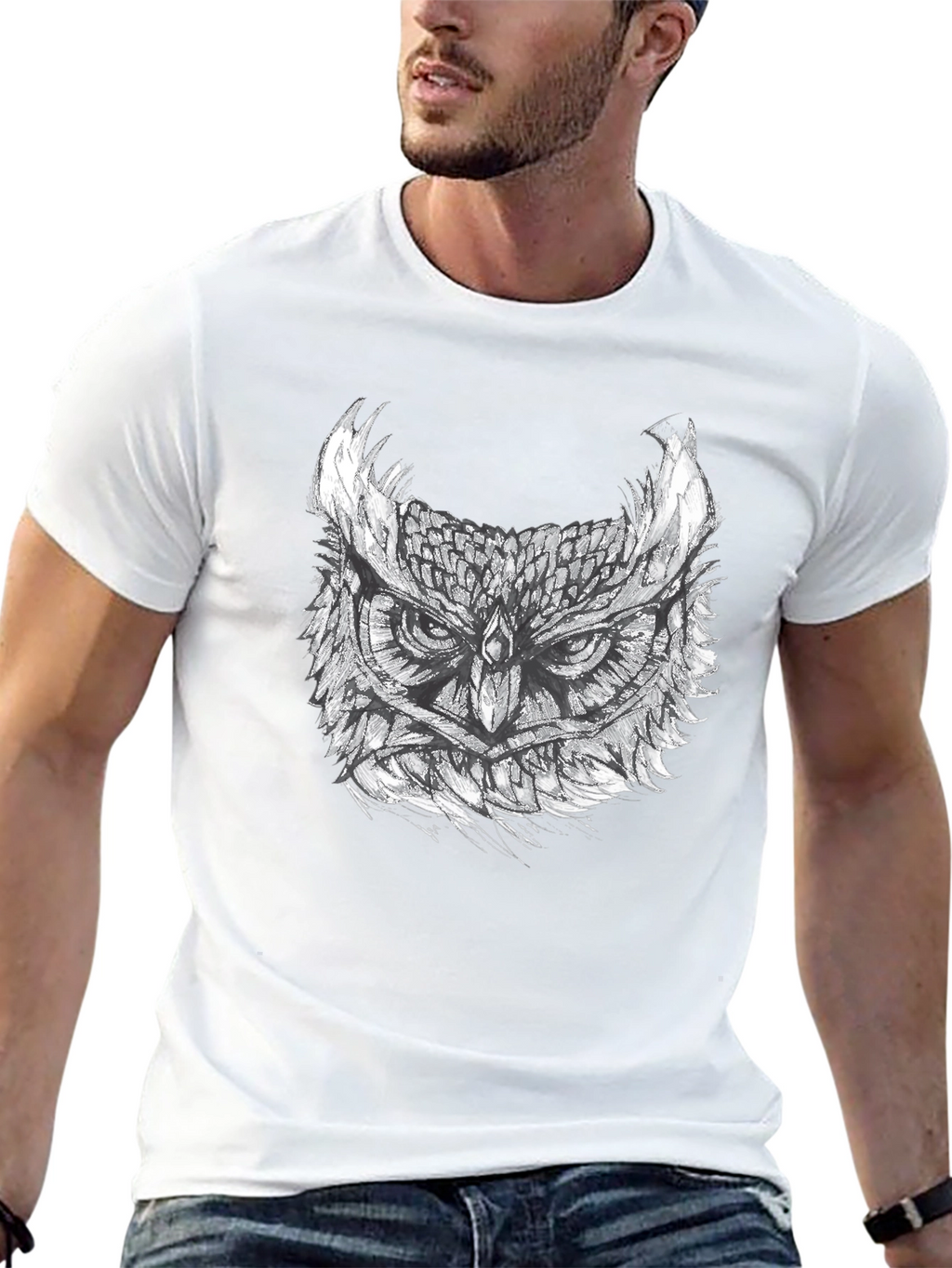 Owl Graphic Print Tee