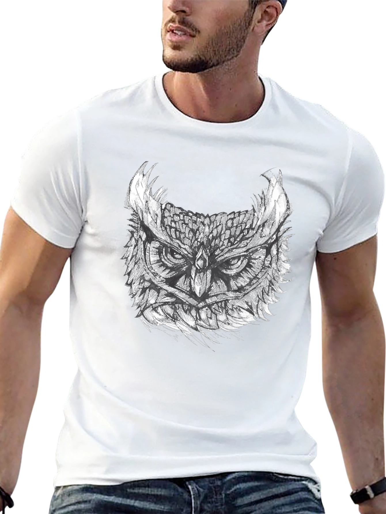 Owl Graphic Print Tee