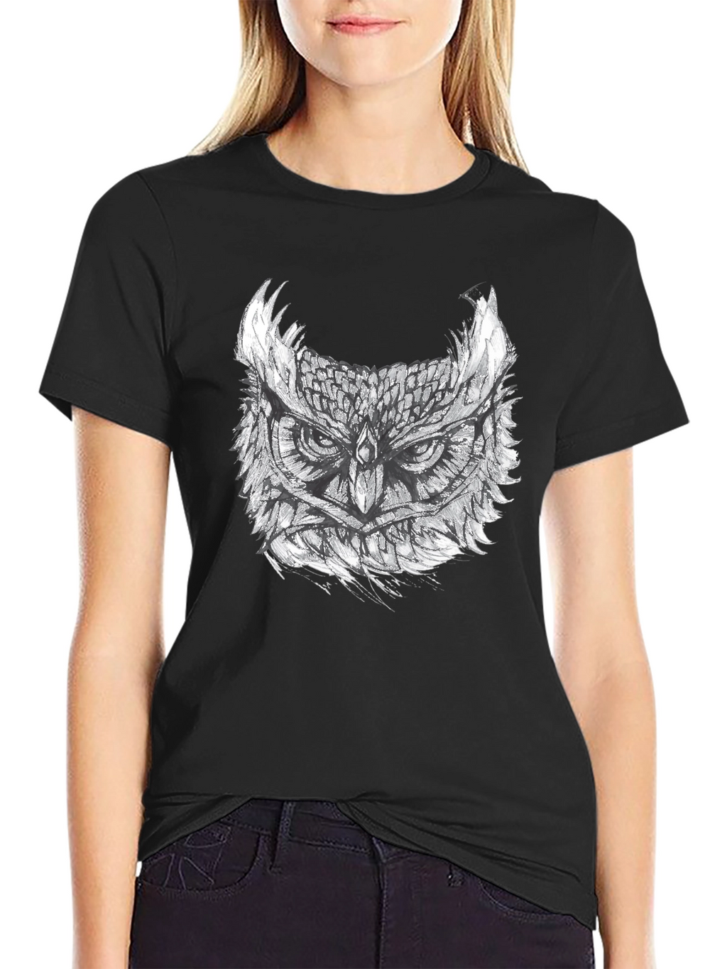 Owl Graphic Print Tee