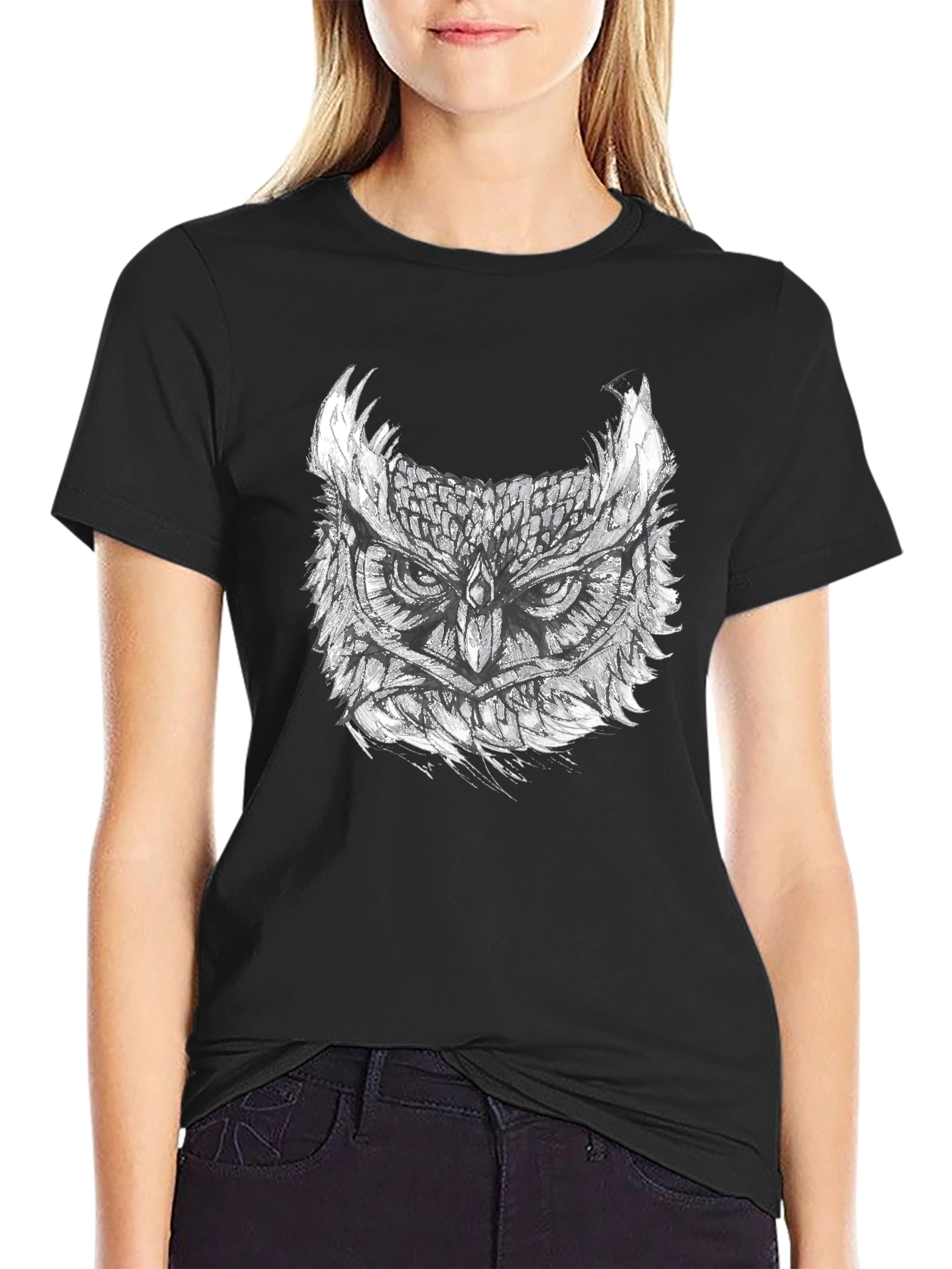 Owl Graphic Print Tee
