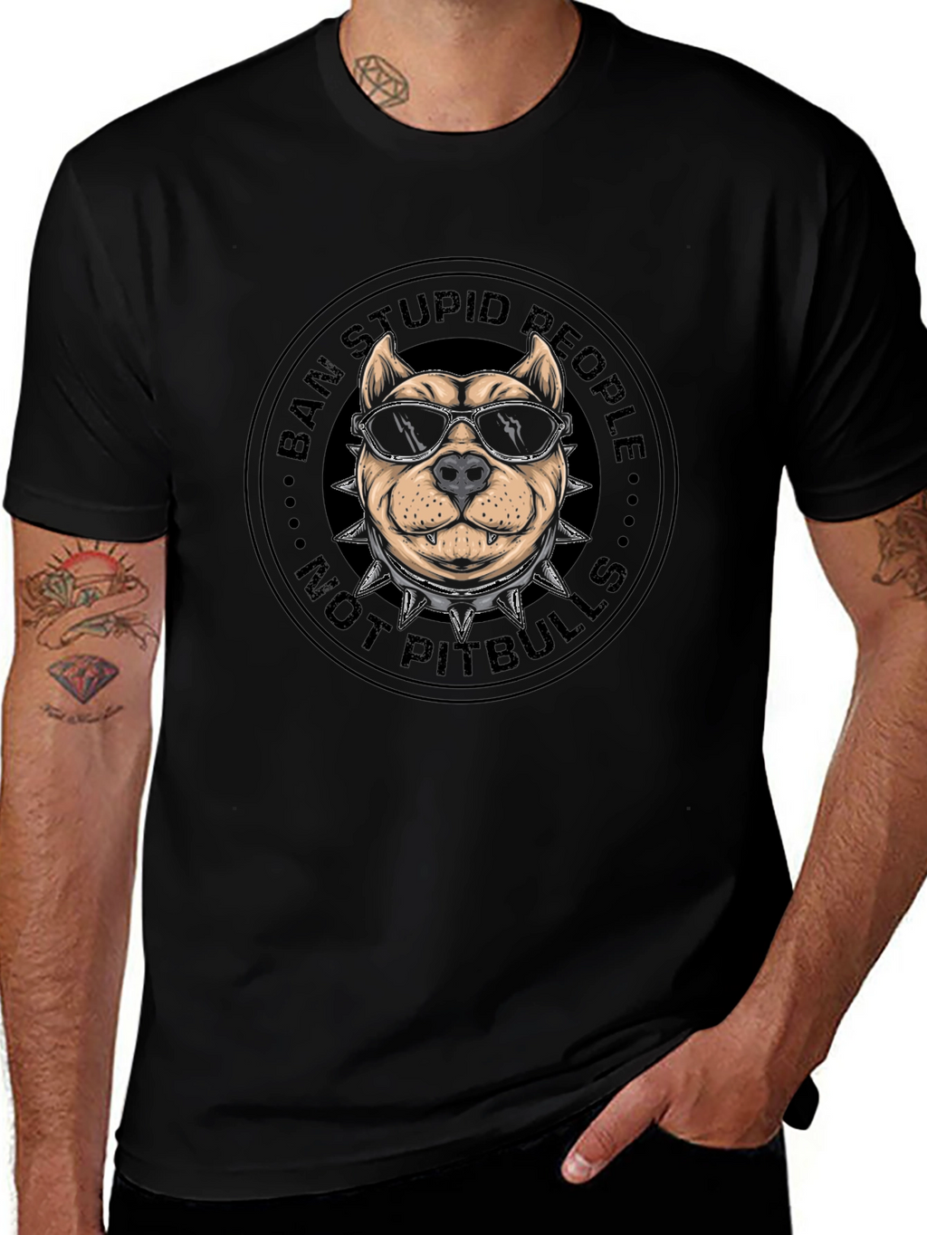 Ban Stupid People Not Pitbulls T-Shirt