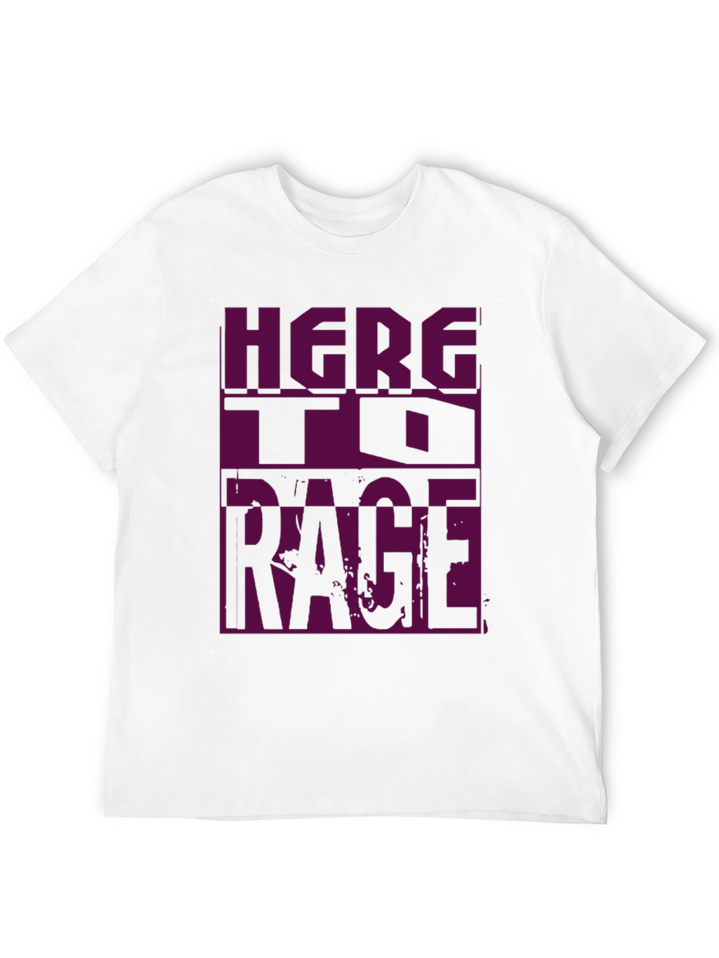 Here to Rage Black Graphic Tee