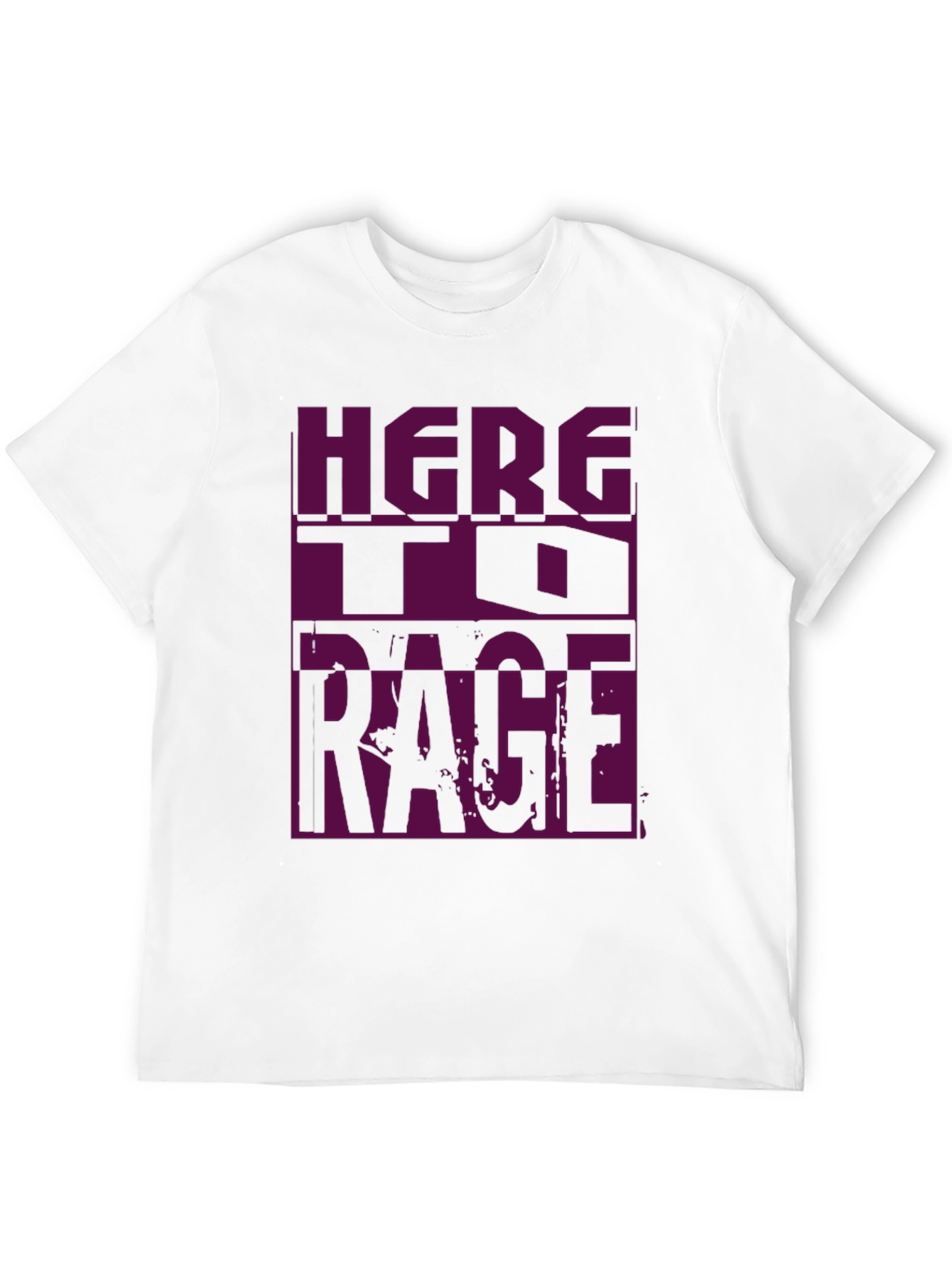 Here to Rage Black Graphic Tee