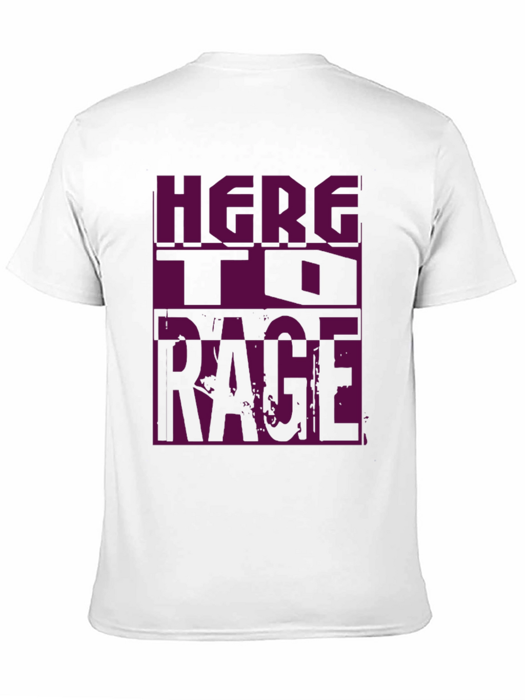 Here to Rage Black Graphic Tee
